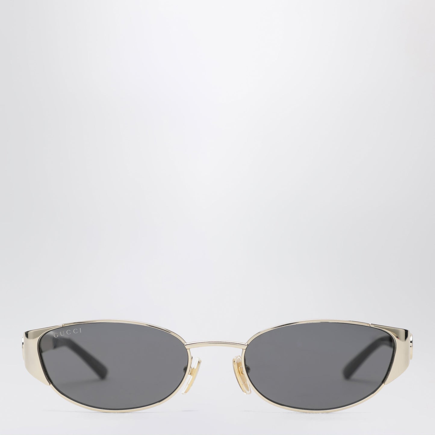 Gucci Gold-Tone Metal Oval Sunglasses Women GUCCI