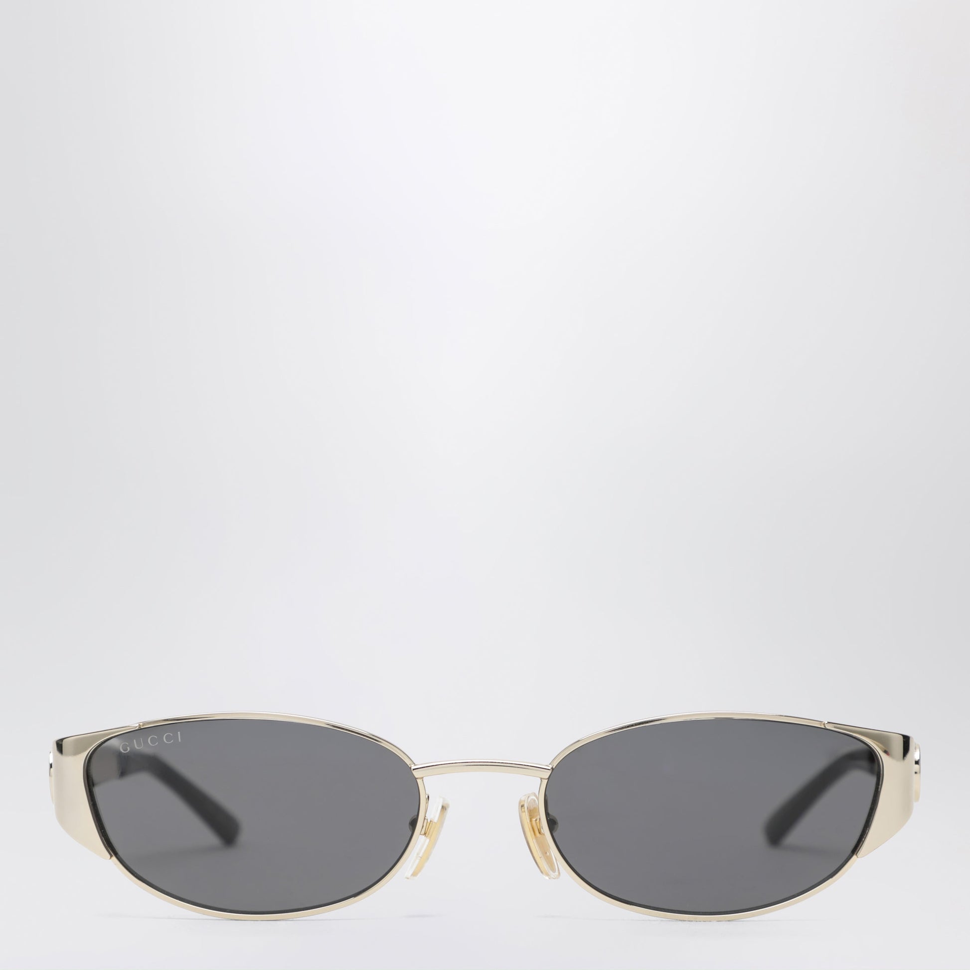Gucci Gold-Tone Metal Oval Sunglasses Women GUCCI
