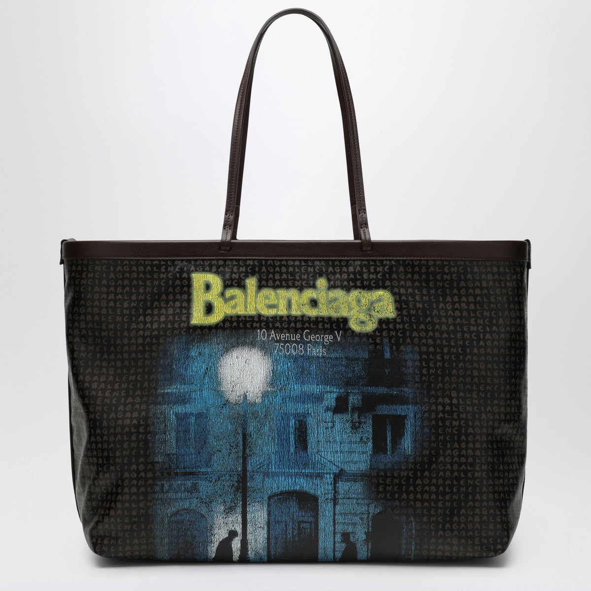 Balenciaga Select Large Tote In Coated Black Canvas Women BALENCIAGA
