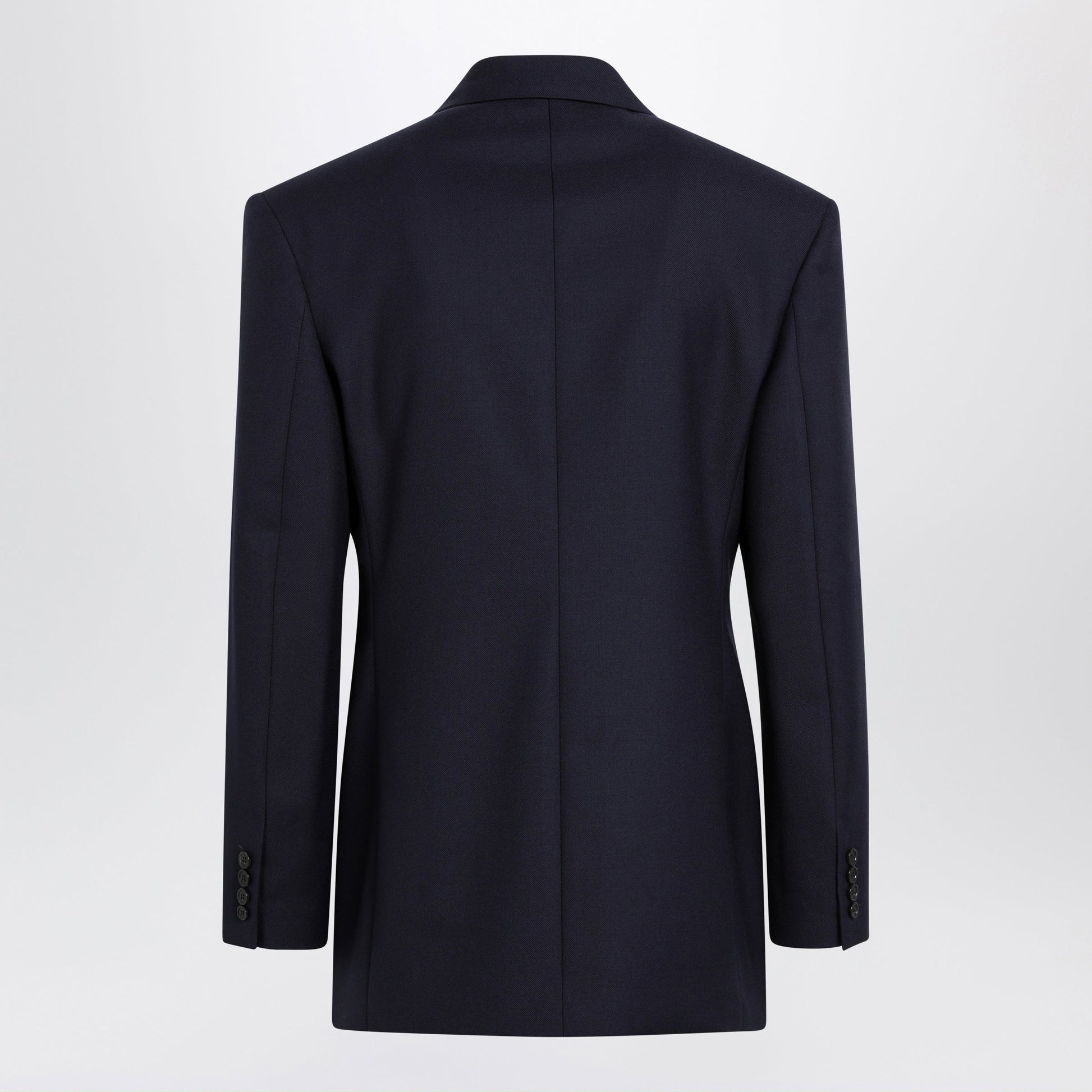 Saint Laurent Navy Blue Double-Breasted Jacket In Wool Men SAINT LAURENT