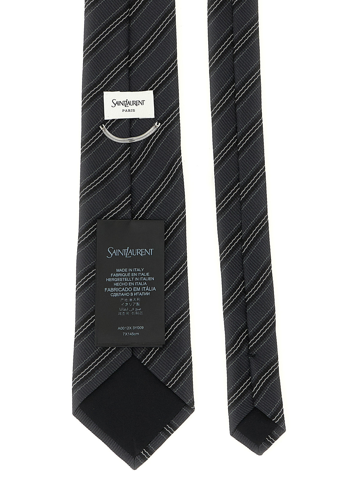 Saint Laurent Men Striped Tie SAINT LAURENT