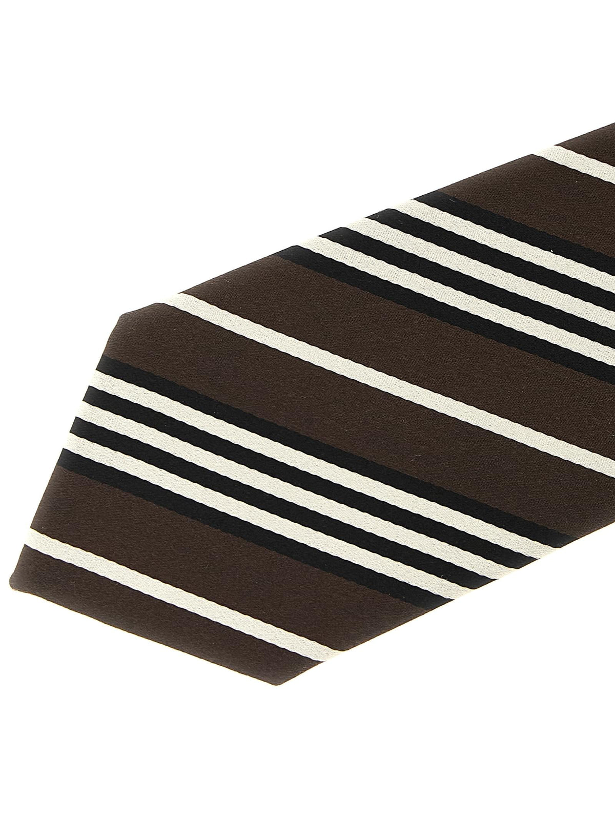 Saint Laurent Men Diagonal Striped Tie SAINT LAURENT