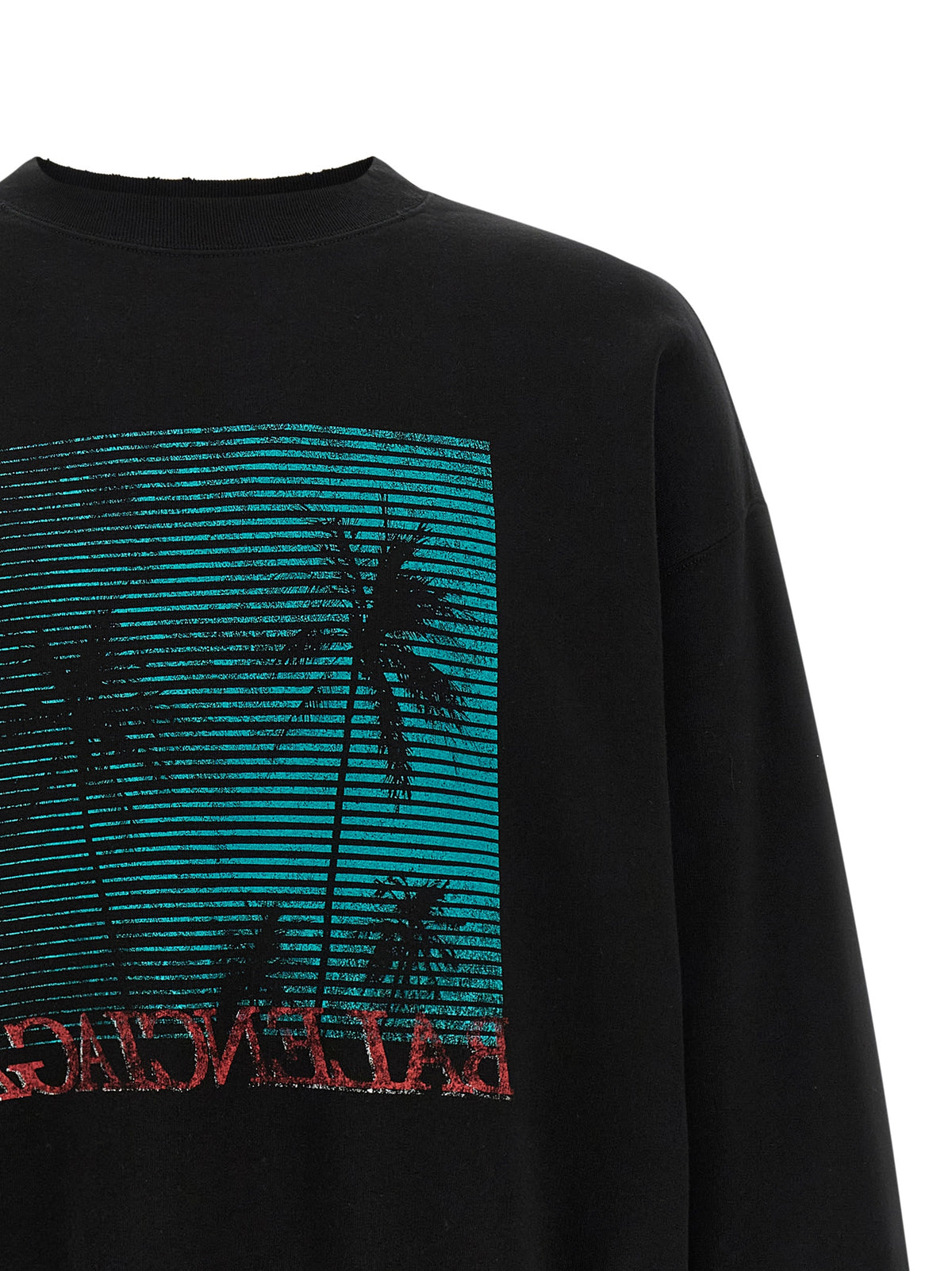 Balenciaga Men Distressed Detail Sweatshirt BALENCIAGA