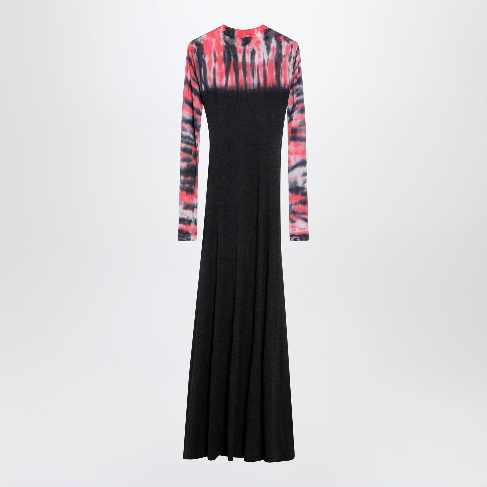 Balenciaga Extreme Tie Dye Dress In Black Jersey Women BALENCIAGA