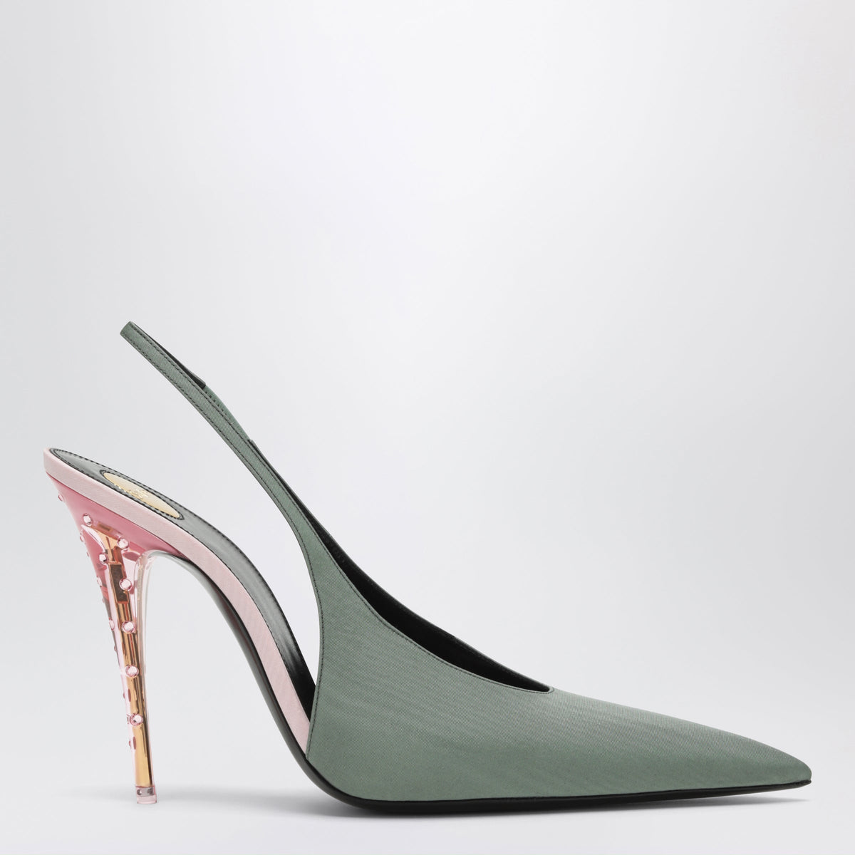 Saint Laurent Loredana Slingback Pumps In Fabric Women SAINT LAURENT