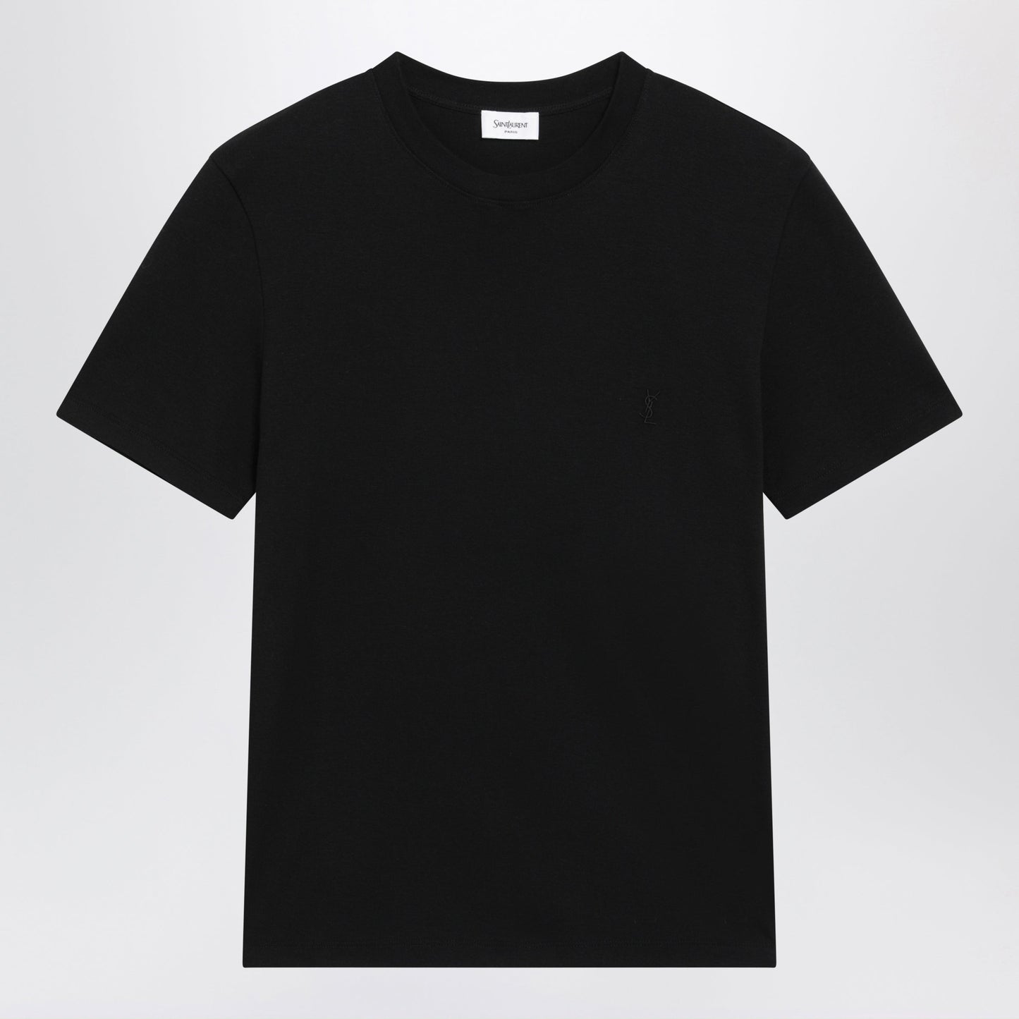 Saint Laurent Black Cassandre T-Shirt In Cotton Men SAINT LAURENT
