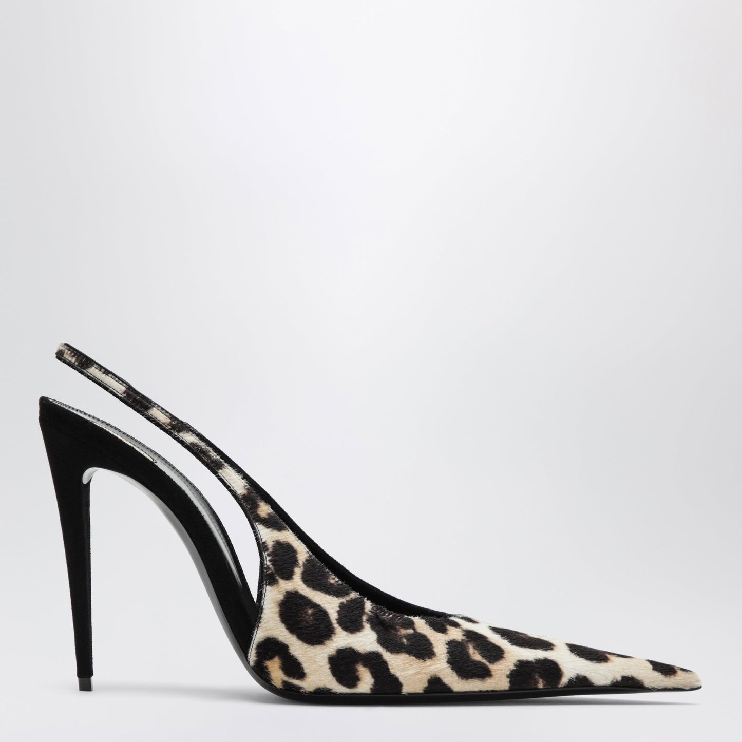 Saint Laurent Guermantes Leopard-Print Slingback Pumps Women SAINT LAURENT