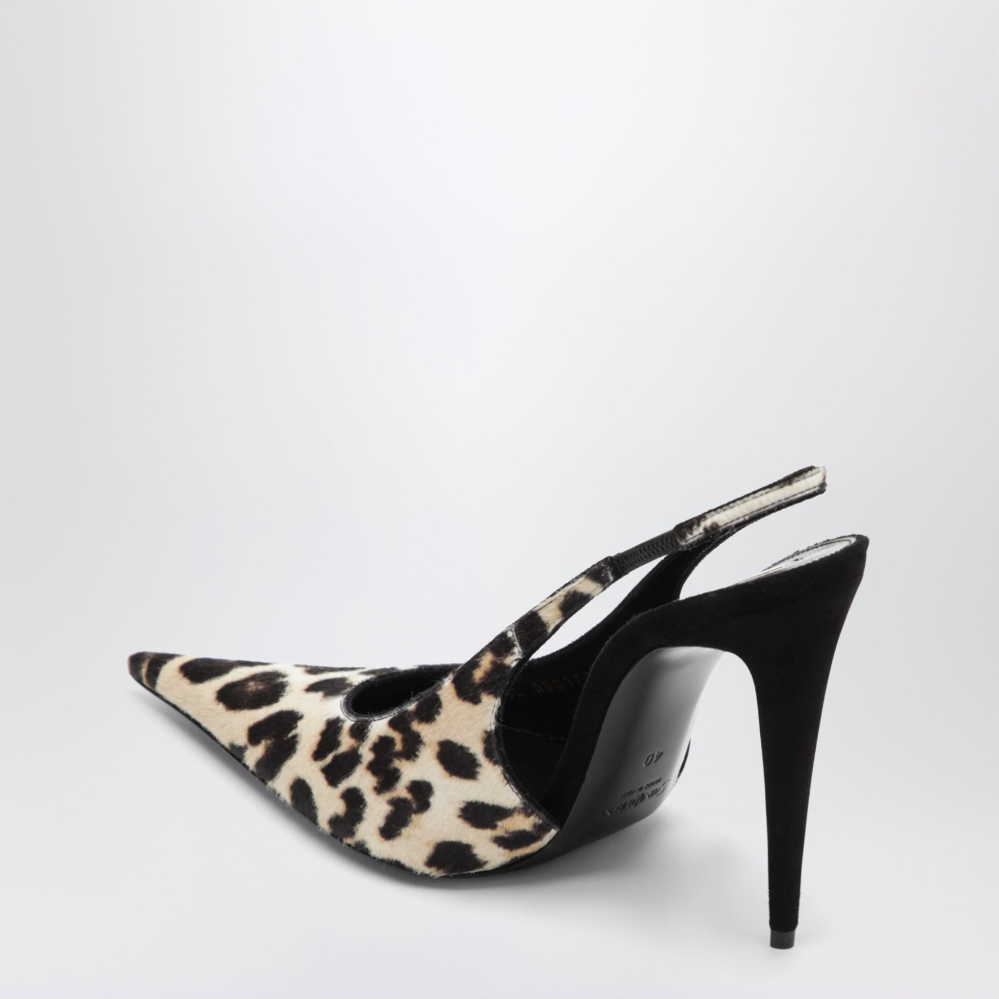 Saint Laurent Guermantes Leopard-Print Slingback Pumps Women SAINT LAURENT