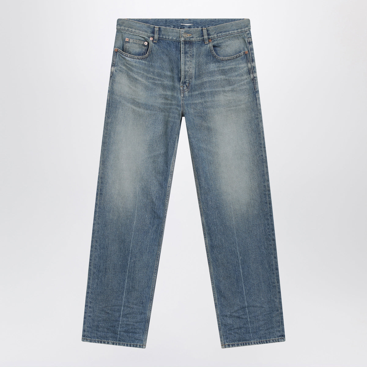 Saint Laurent Tapered Blue Cotton Jeans Men SAINT LAURENT