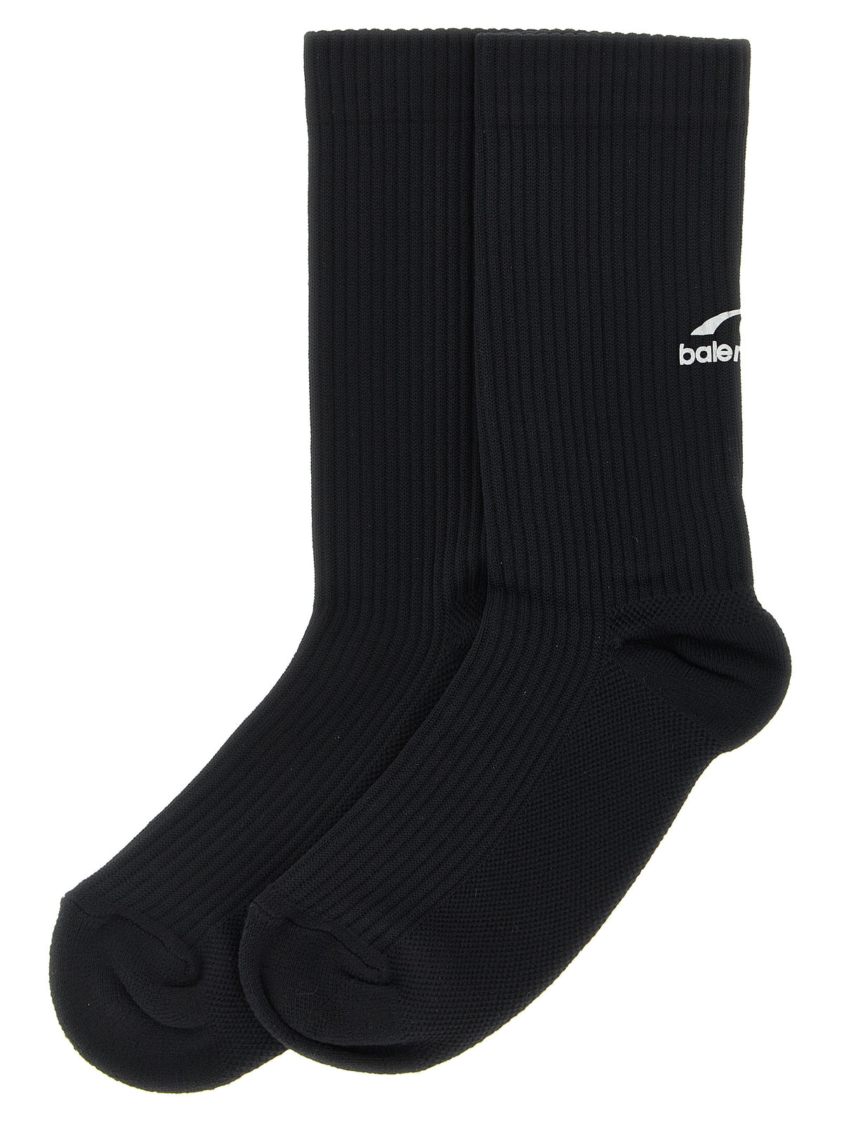 Balenciaga Women Ribbed Socks With Logo BALENCIAGA