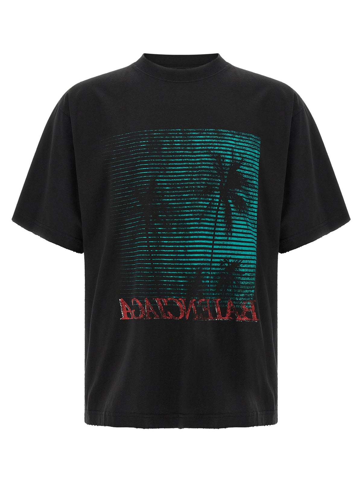 Balenciaga Men Vintage-Effect T-Shirt BALENCIAGA