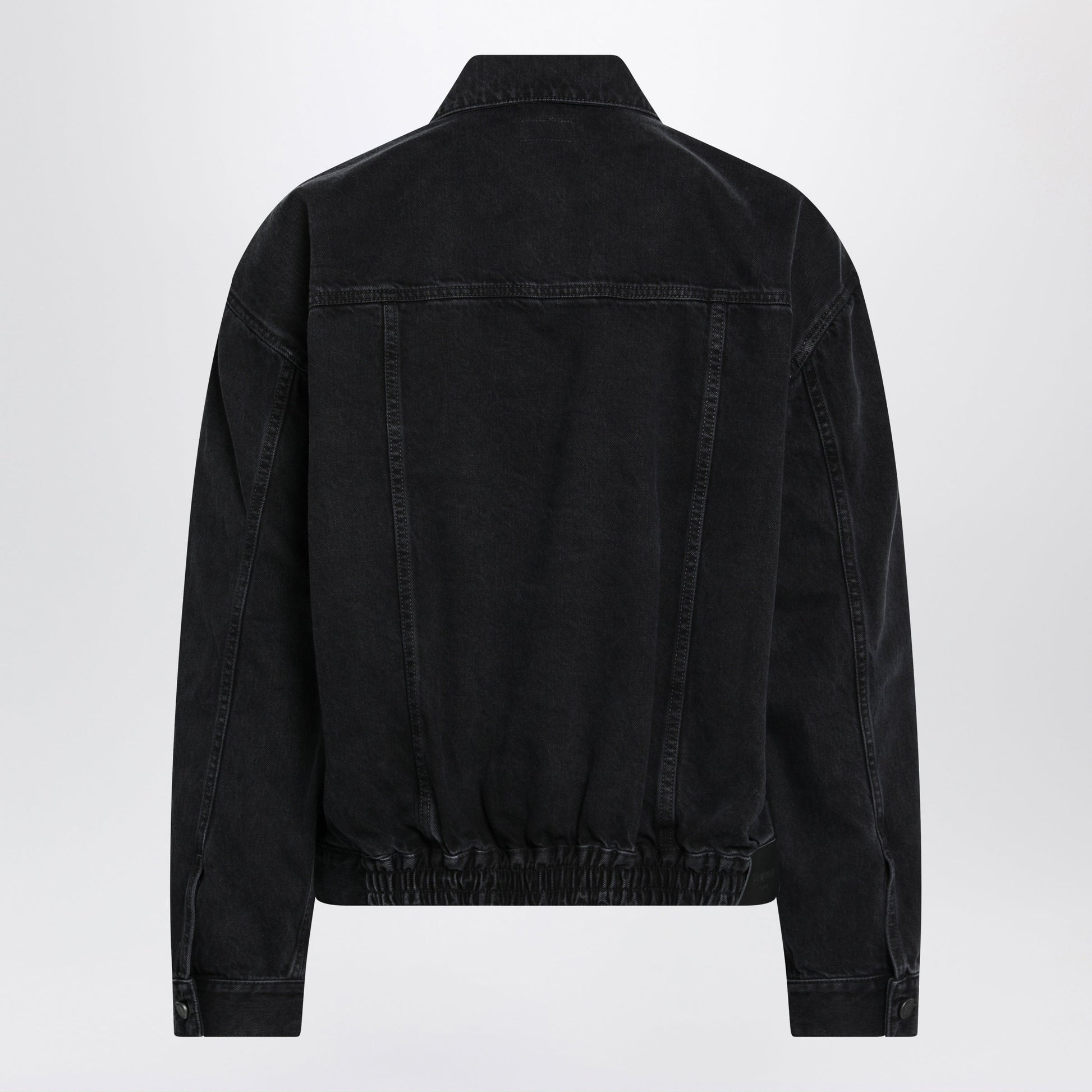 Saint Laurent Washed Black Denim Jacket Men SAINT LAURENT