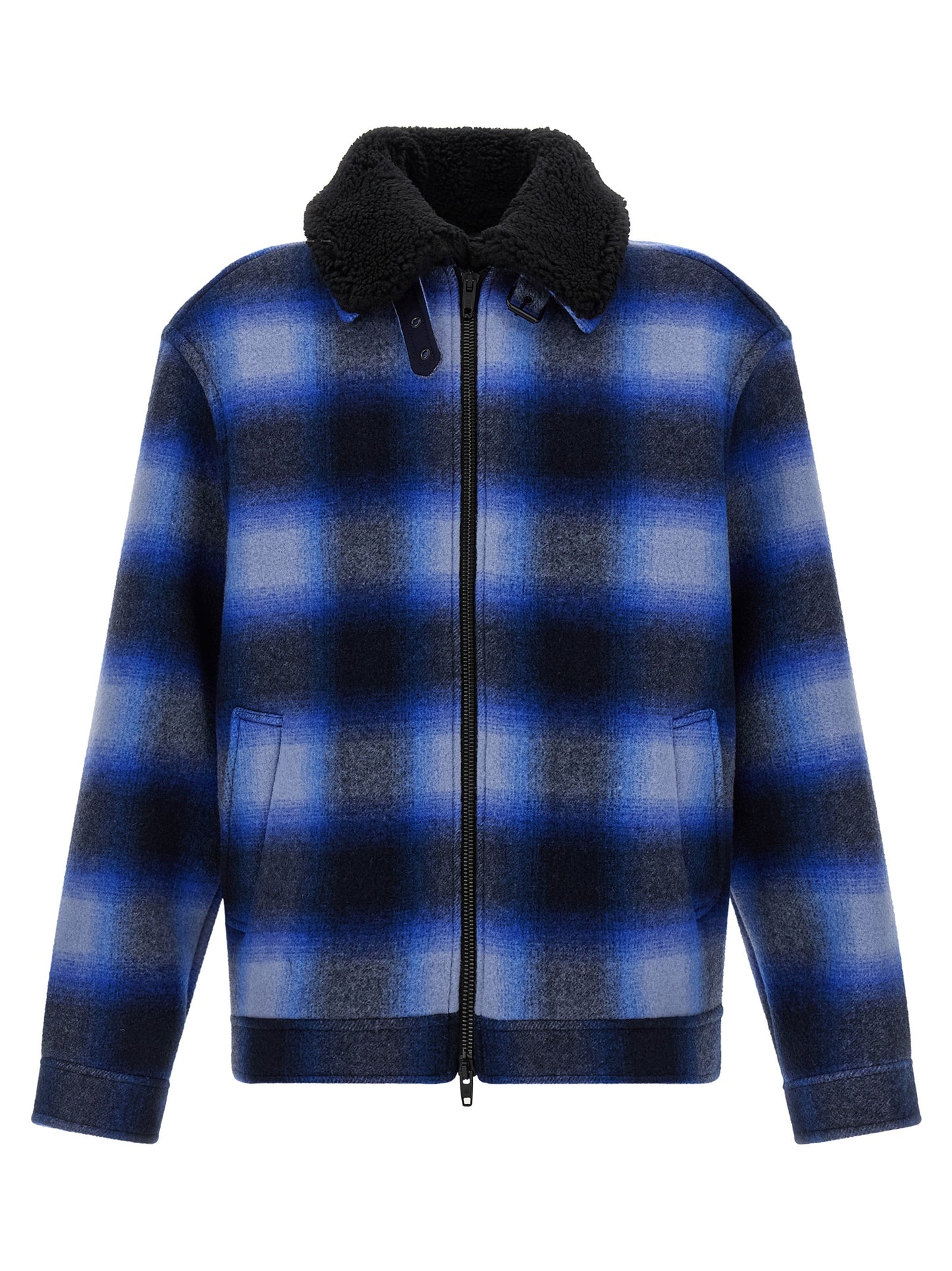 Balenciaga Men Flannel Bomber Jacket BALENCIAGA