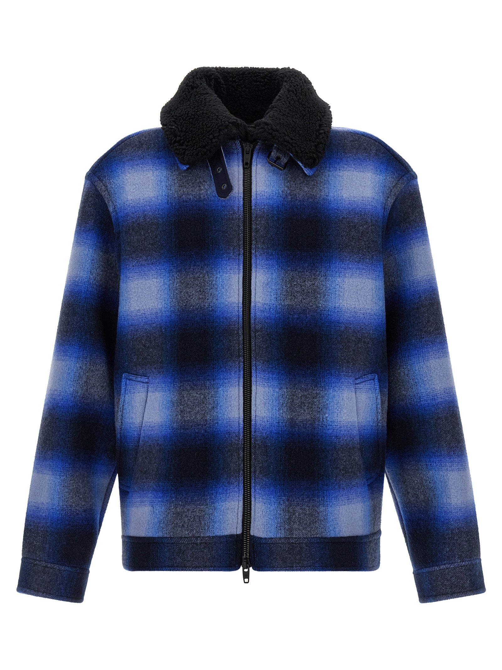 Balenciaga Men Flannel Bomber Jacket BALENCIAGA