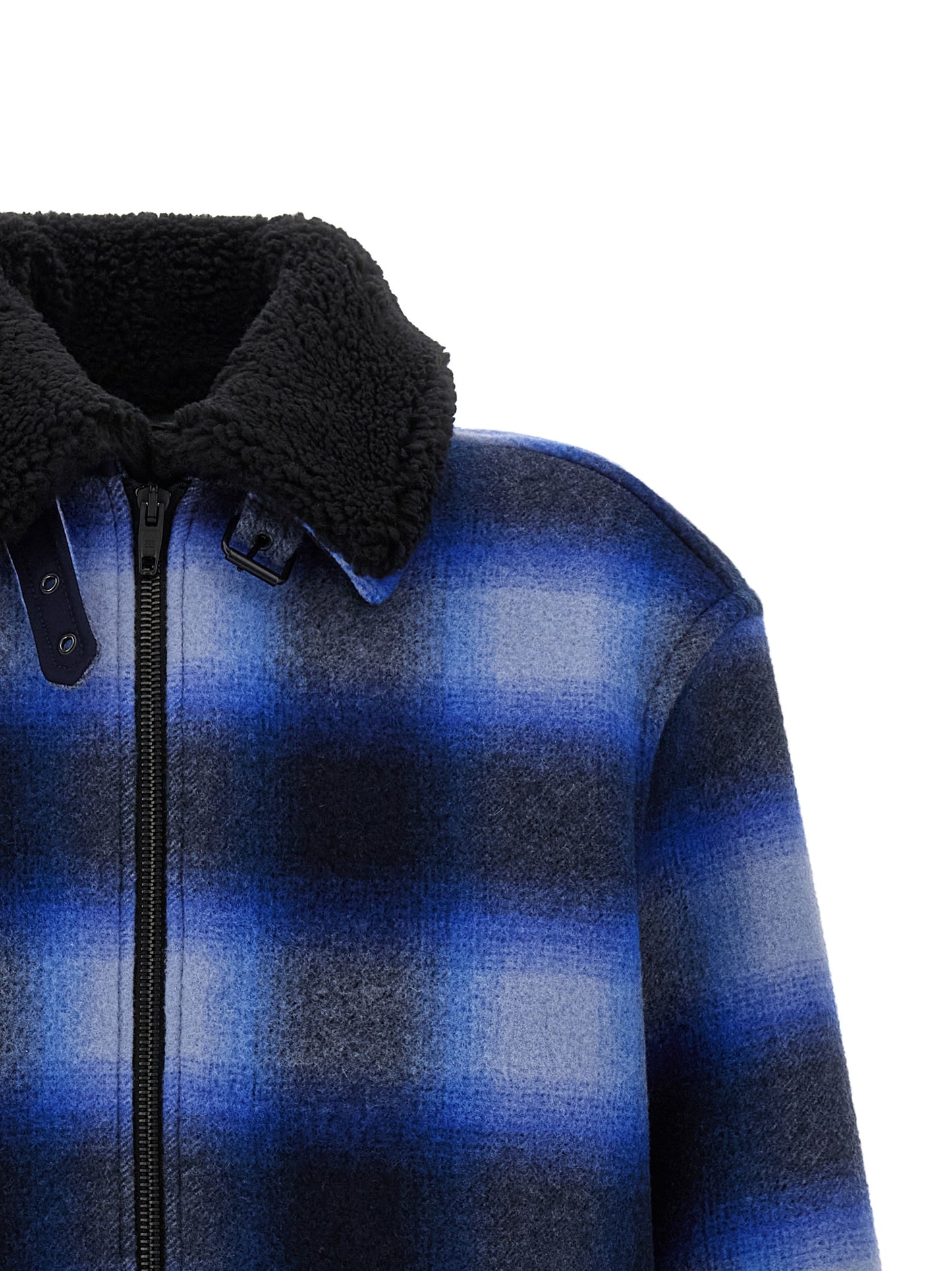 Balenciaga Men Flannel Bomber Jacket BALENCIAGA