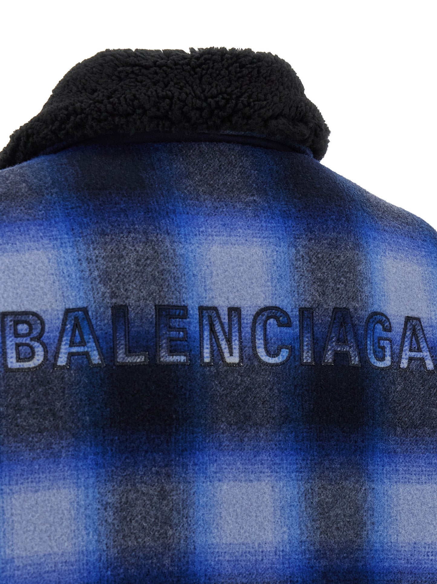 Balenciaga Men Flannel Bomber Jacket BALENCIAGA