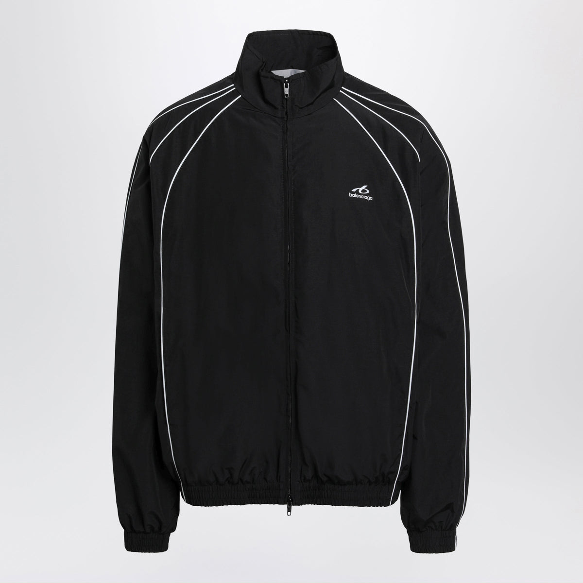 Balenciaga Black Zip-Up Sweatshirt In Cotton Blend Men BALENCIAGA