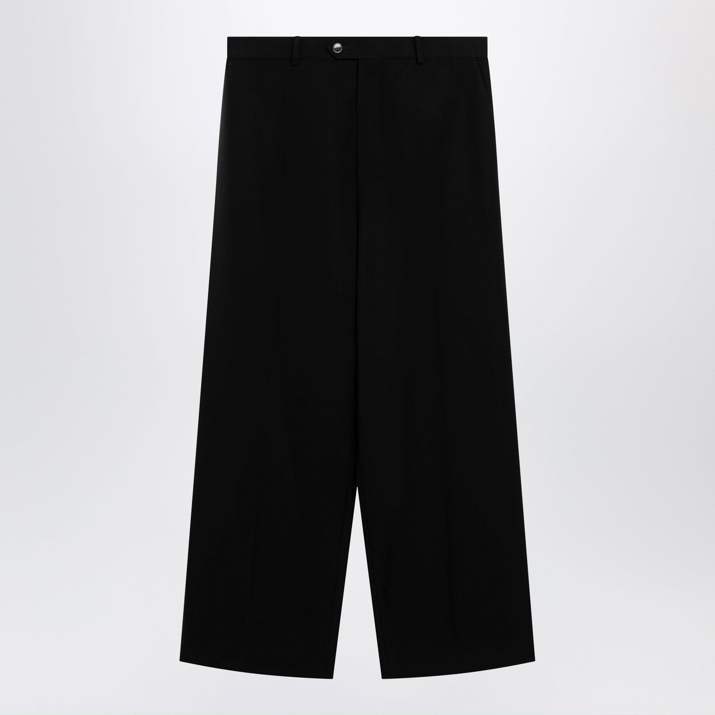 Balenciaga Wide-Leg Tailored Trousers In Black Twill Men BALENCIAGA