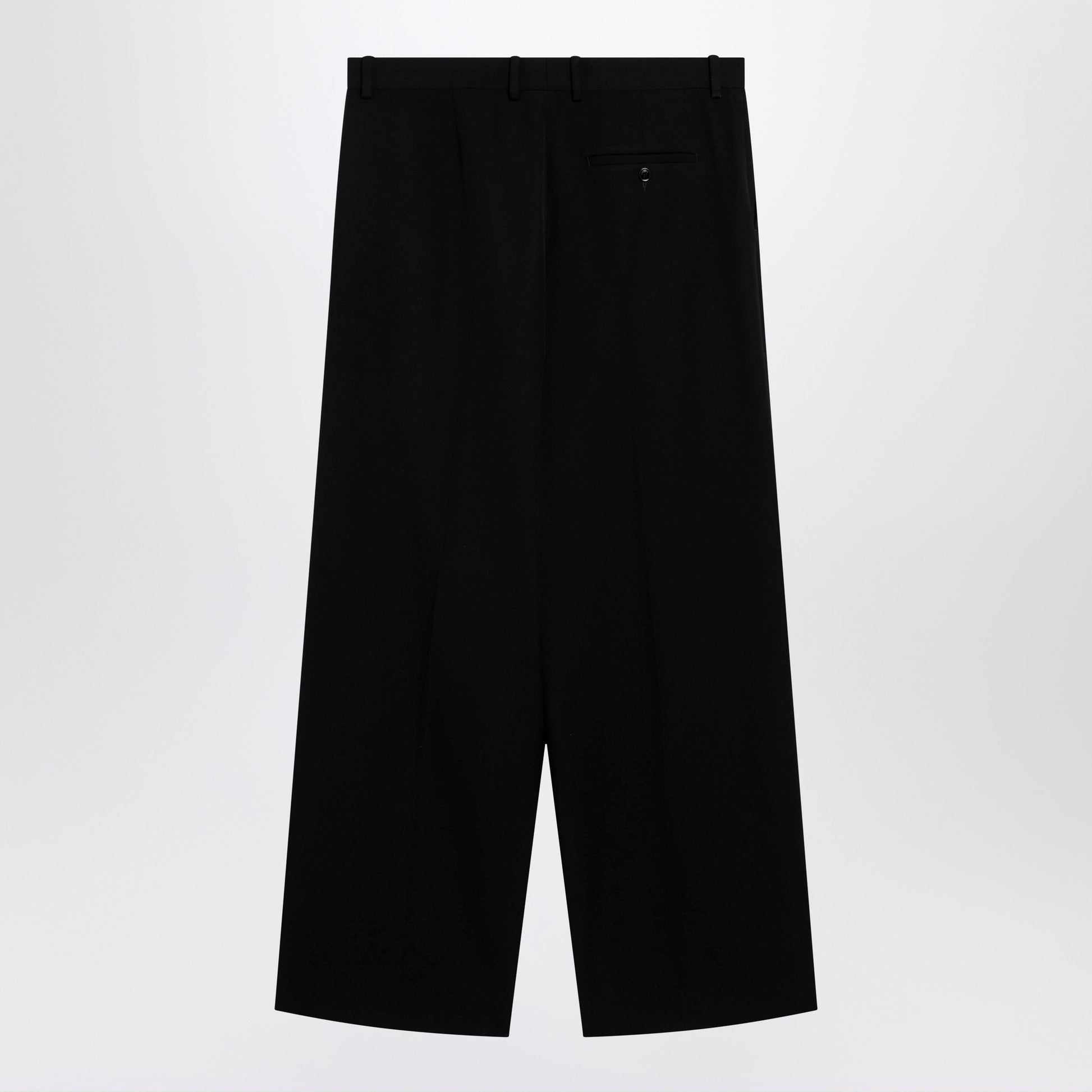 Balenciaga Wide-Leg Tailored Trousers In Black Twill Men BALENCIAGA