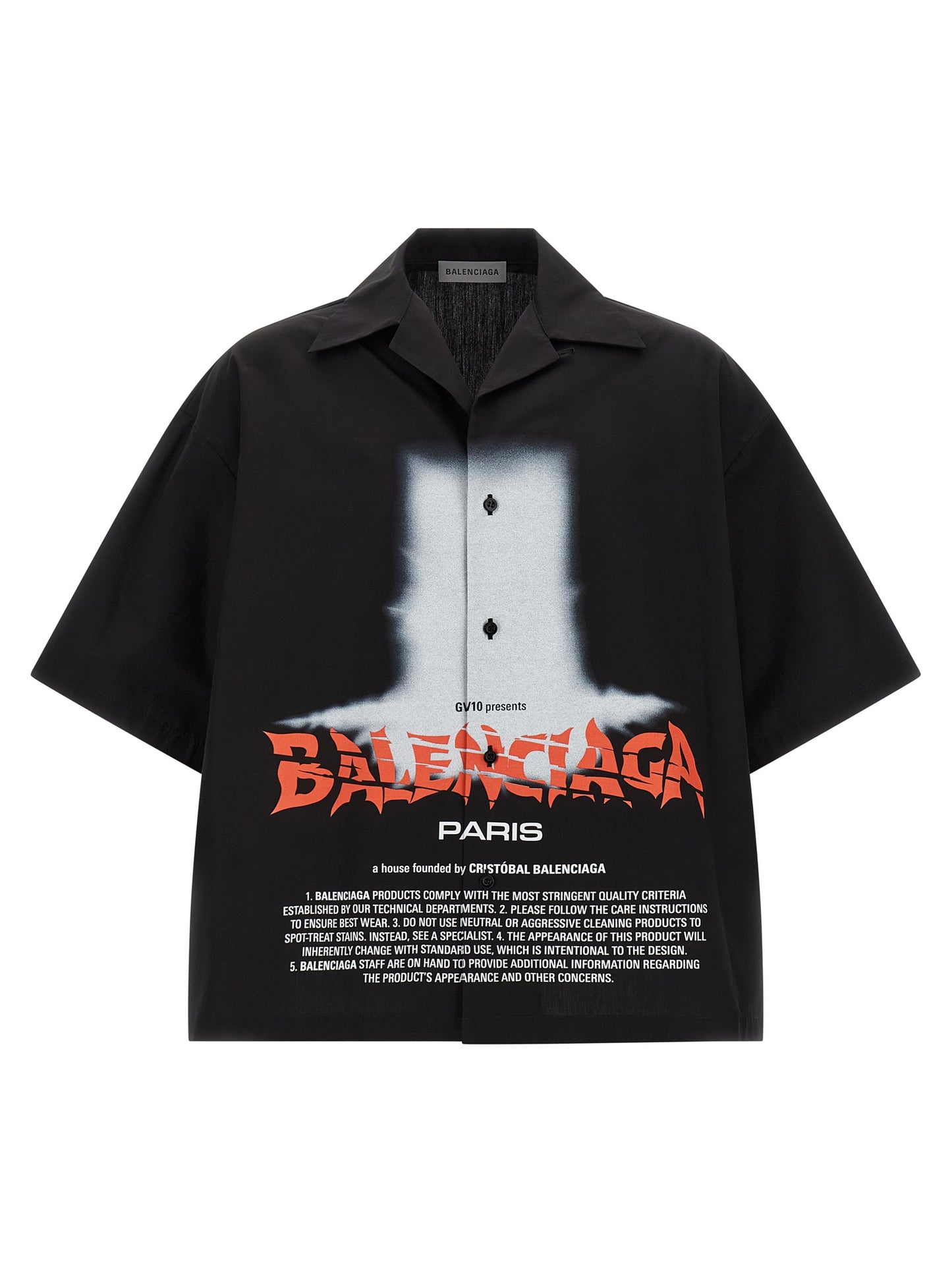 Balenciaga Men 'The Door' Bowling Shirt BALENCIAGA