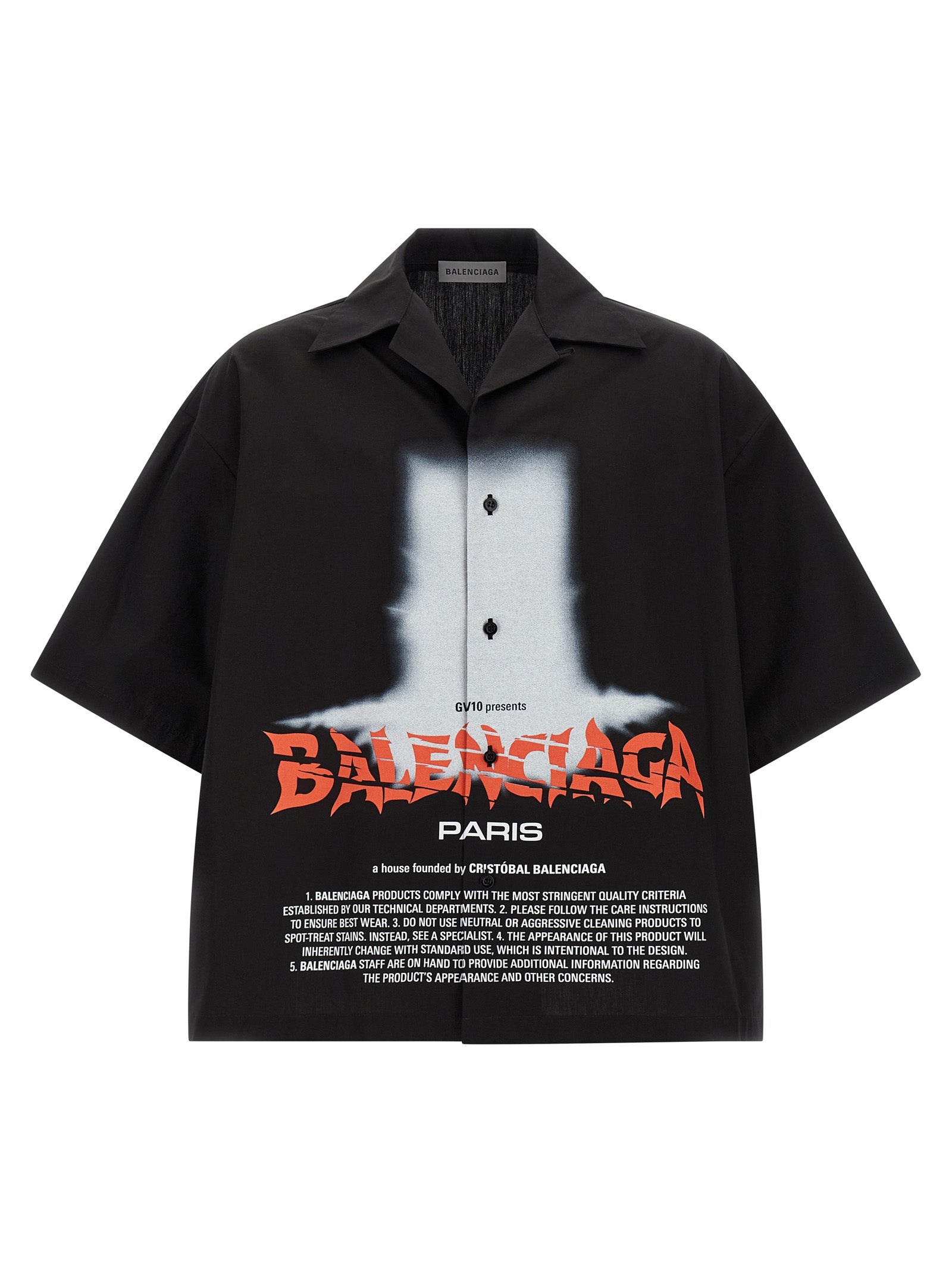 Balenciaga Men 'The Door' Bowling Shirt BALENCIAGA