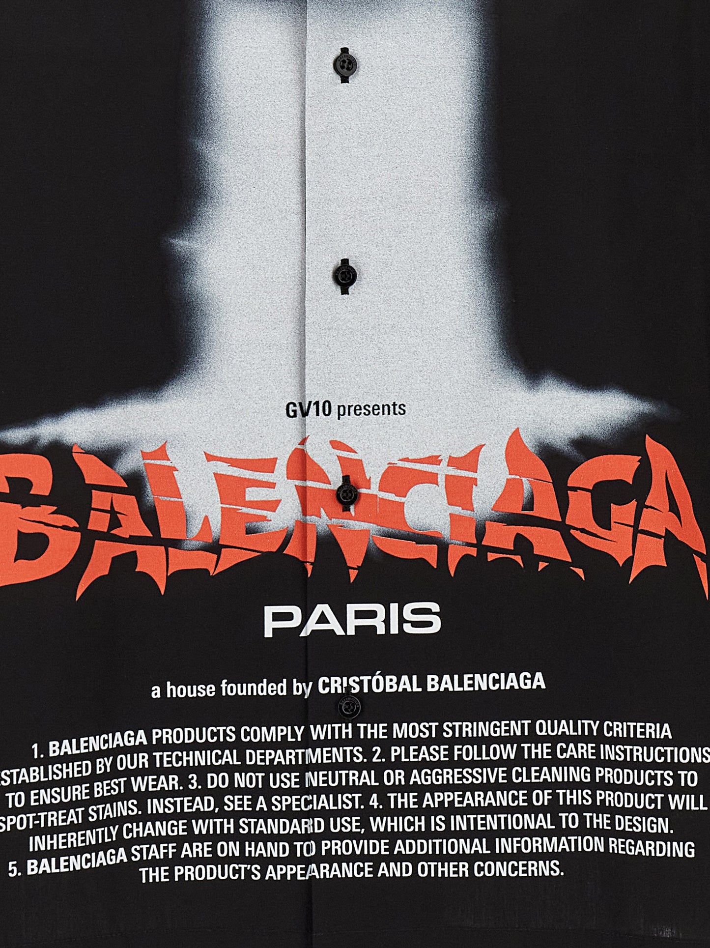 Balenciaga Men 'The Door' Bowling Shirt BALENCIAGA