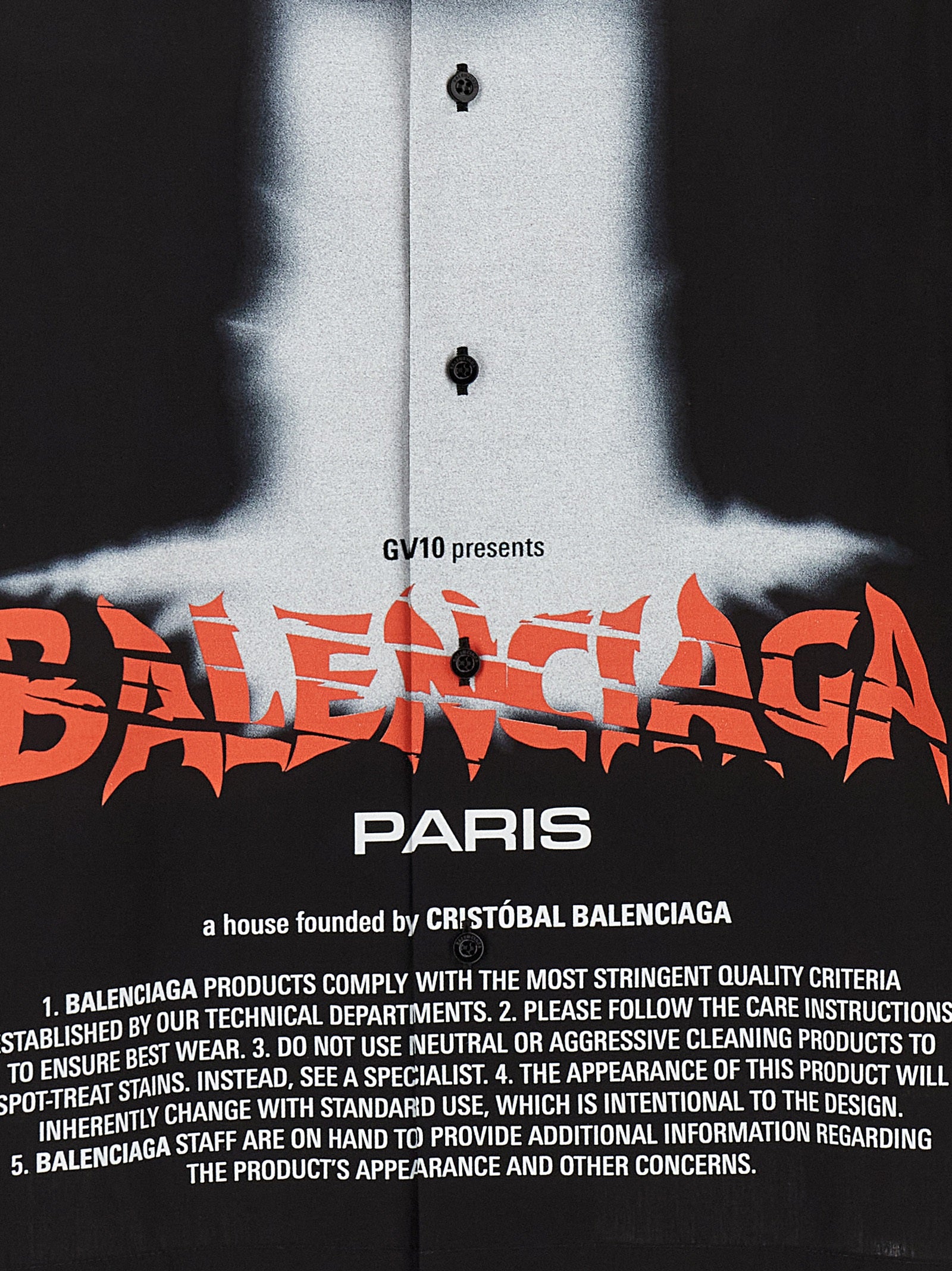 Balenciaga Men 'The Door' Bowling Shirt BALENCIAGA