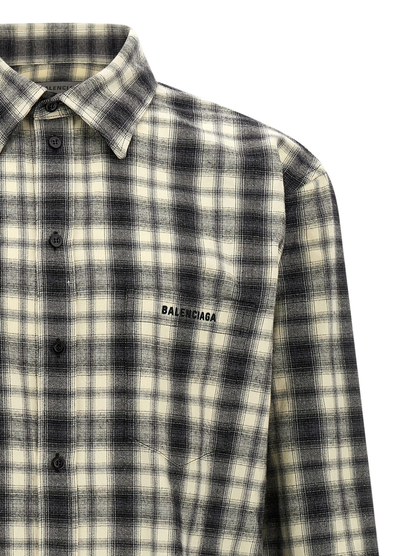 Balenciaga Men Flannel Shirt BALENCIAGA