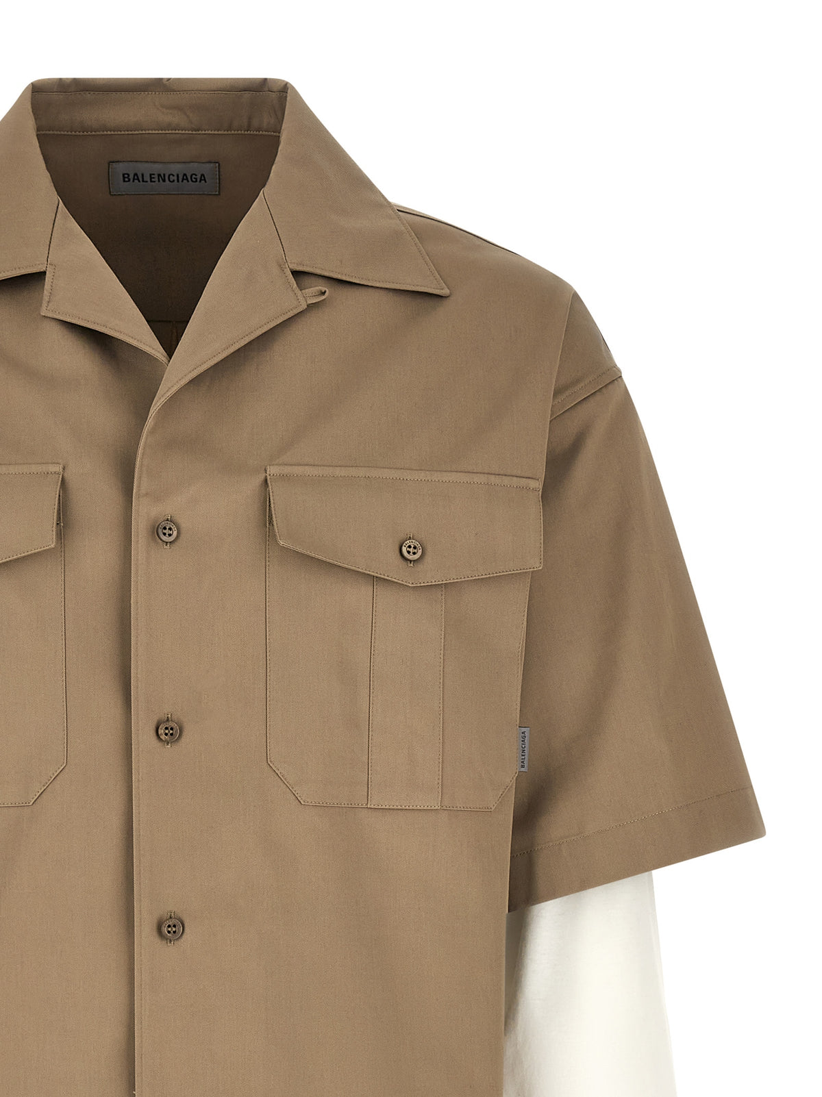 Balenciaga Men Double-Layer Shirt BALENCIAGA