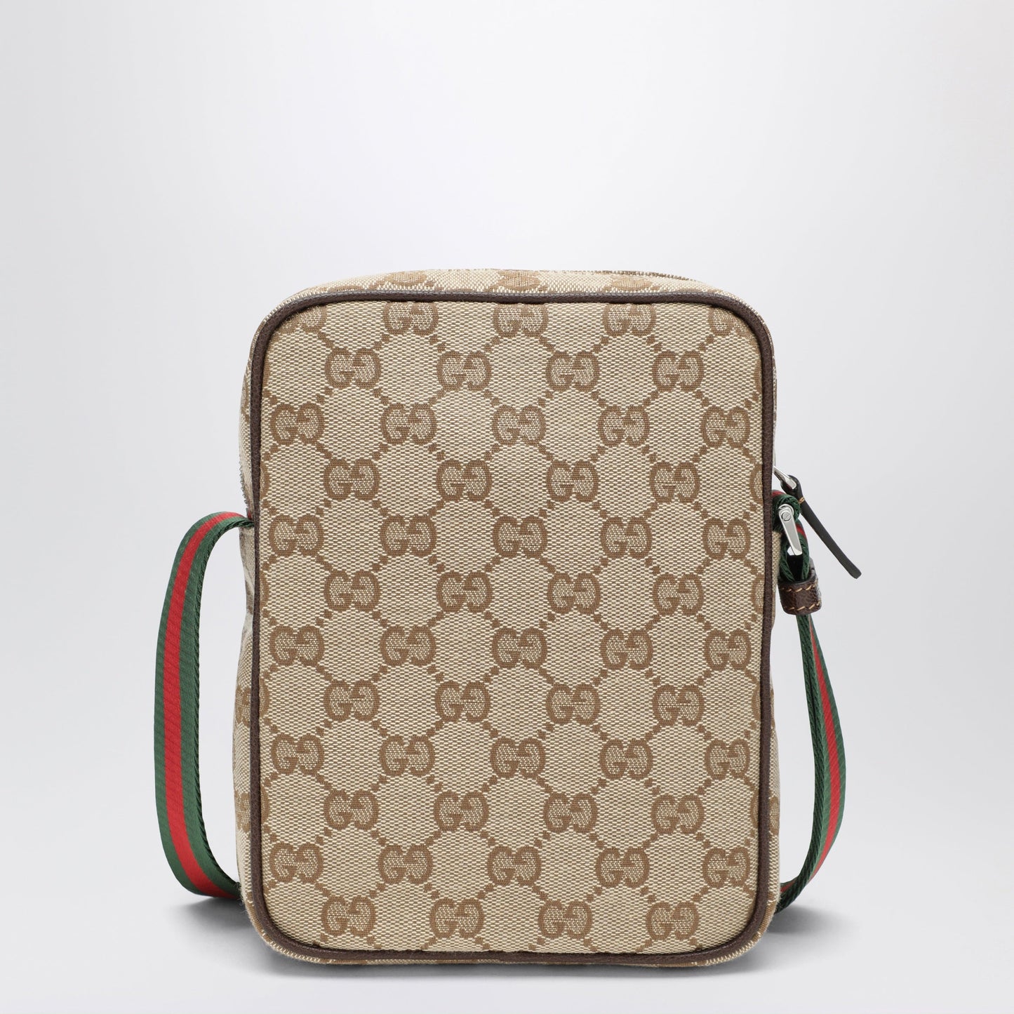 Gucci Small Beige Tag Shoulder Bag In Gg Fabric Men GUCCI