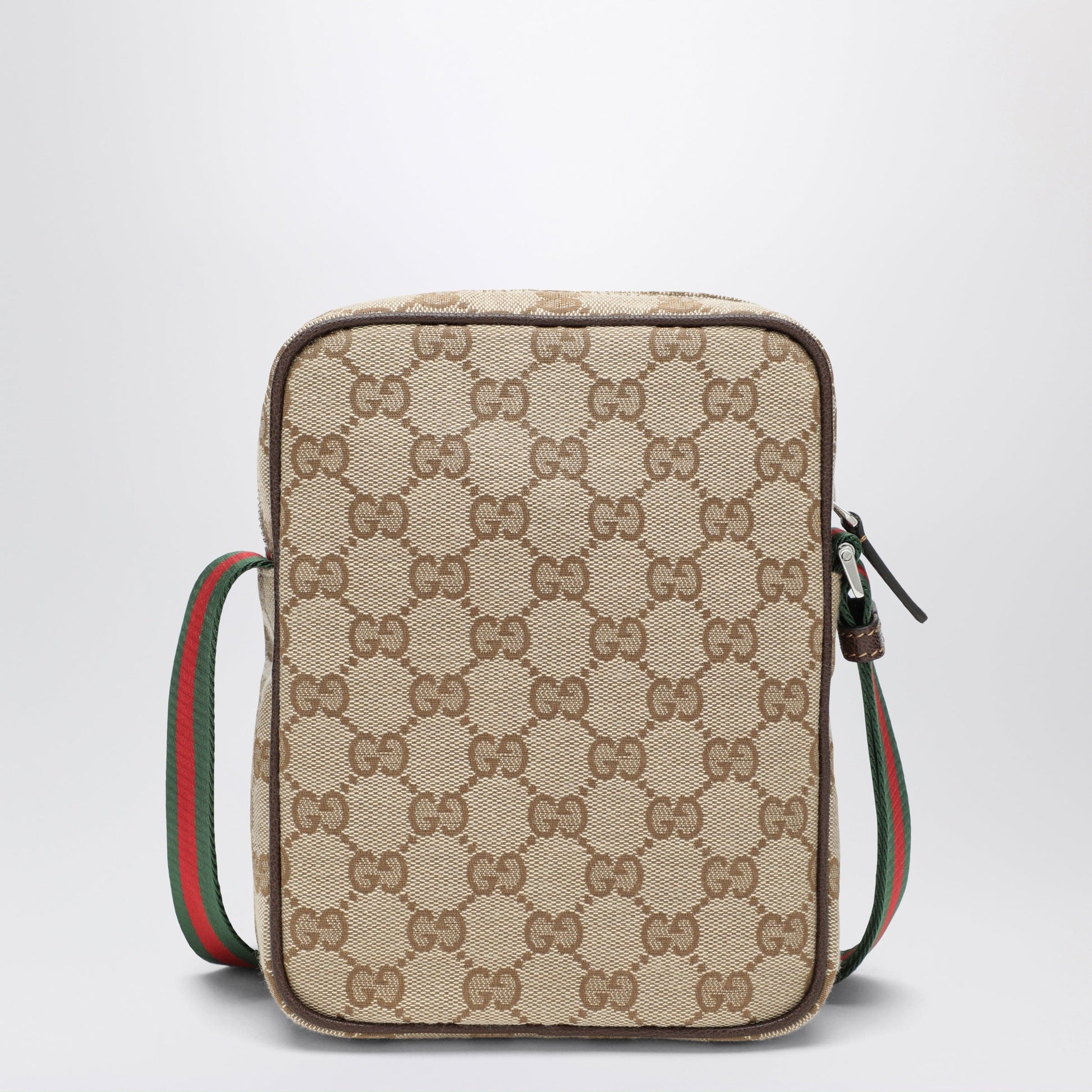 Gucci Small Beige Tag Shoulder Bag In Gg Fabric Men GUCCI