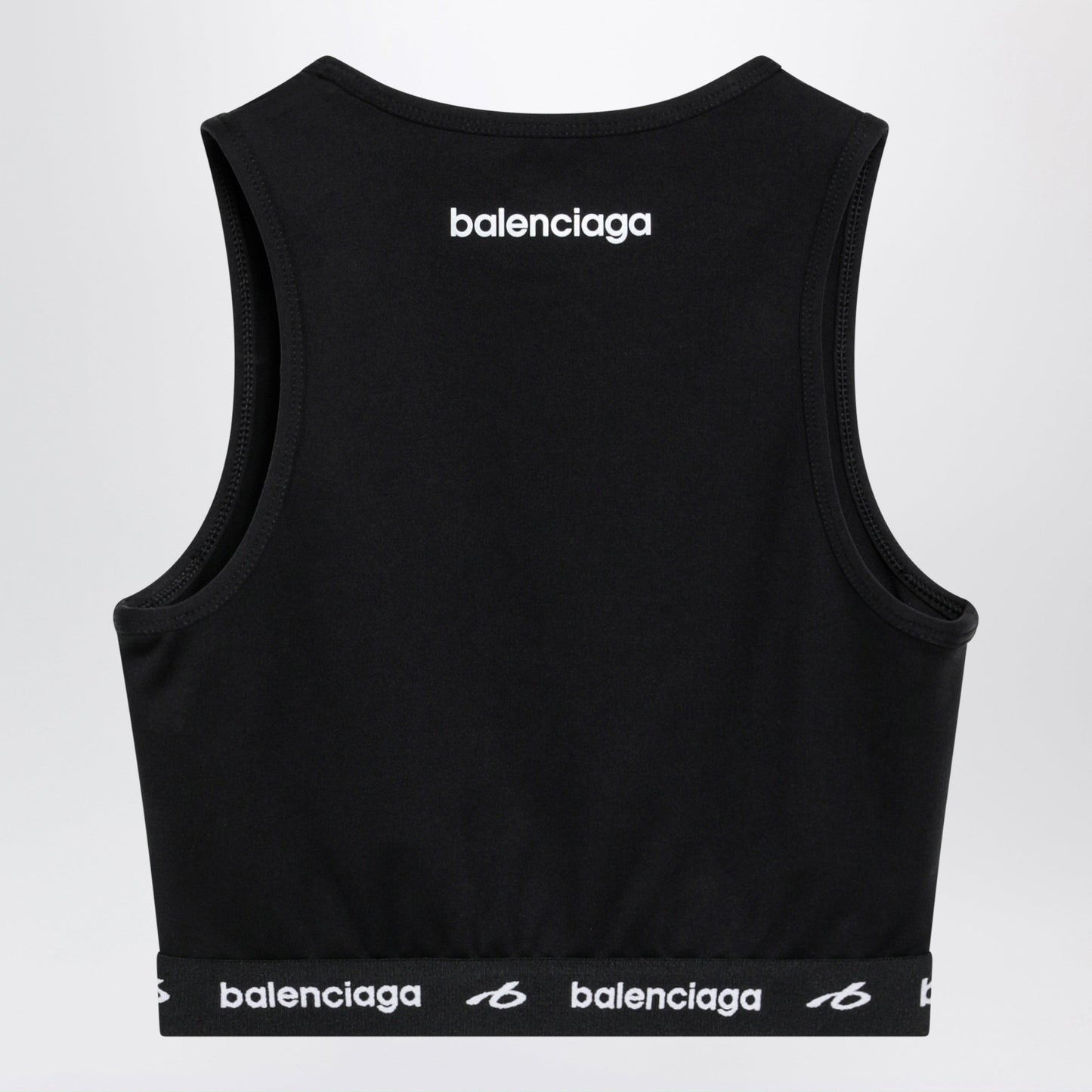 Balenciaga Techwear Bra Top In Black Technical Fabric Women BALENCIAGA