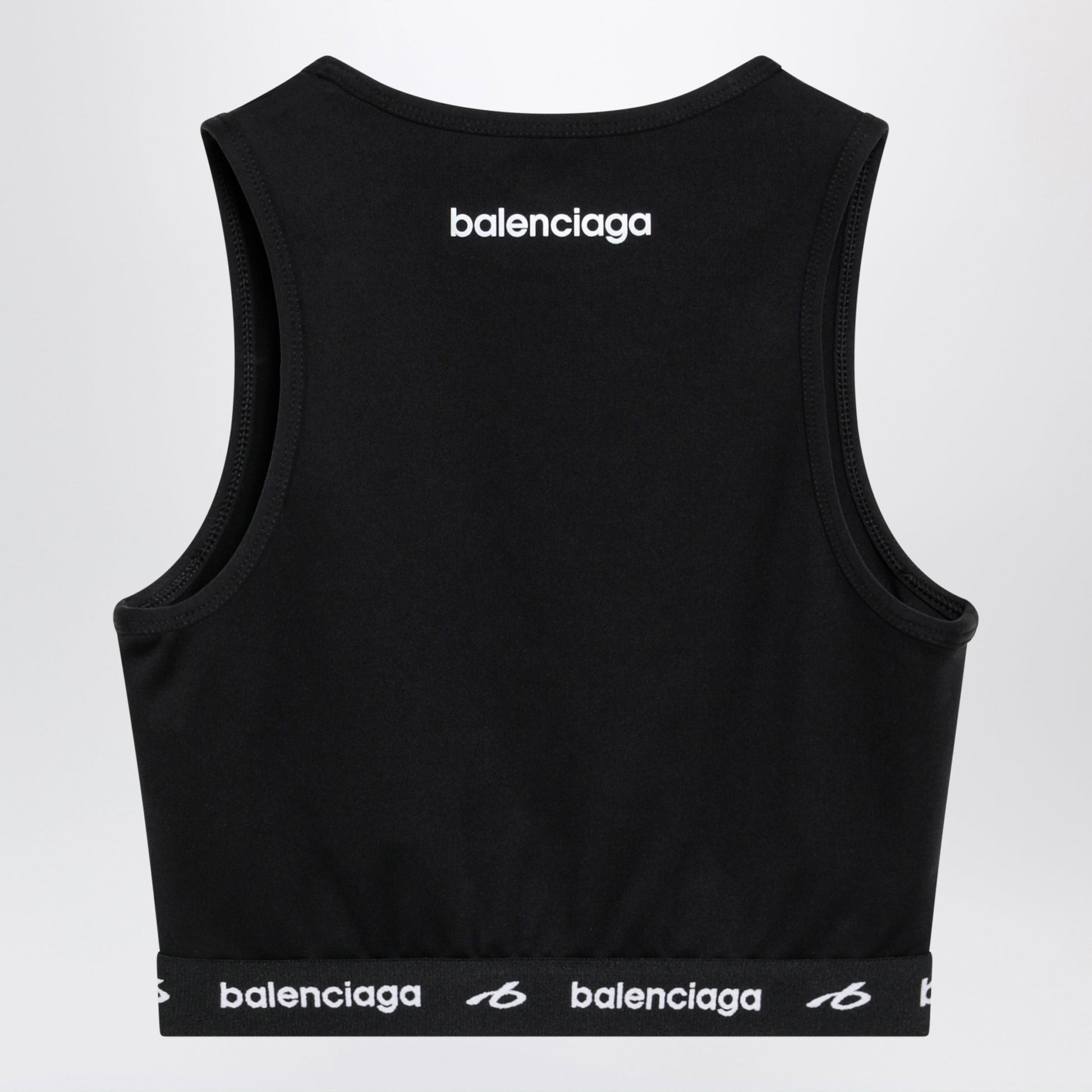 Balenciaga Techwear Bra Top In Black Technical Fabric Women BALENCIAGA