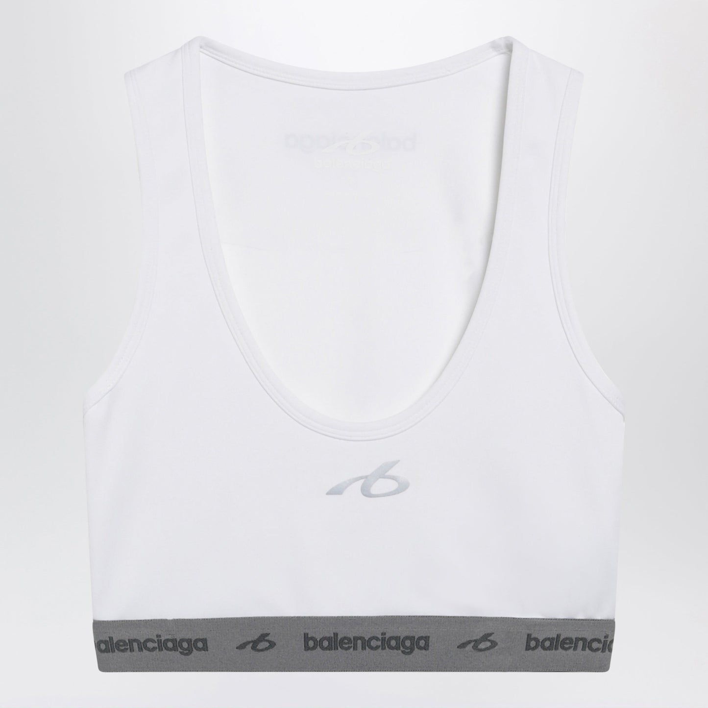 Balenciaga White Techwear Bra Top In Technical Fabric Women BALENCIAGA