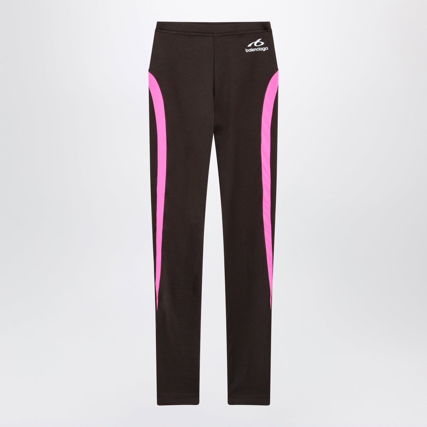 Balenciaga Techwear Leggings In Khaki/Neon Pink Technical Fabric Women BALENCIAGA