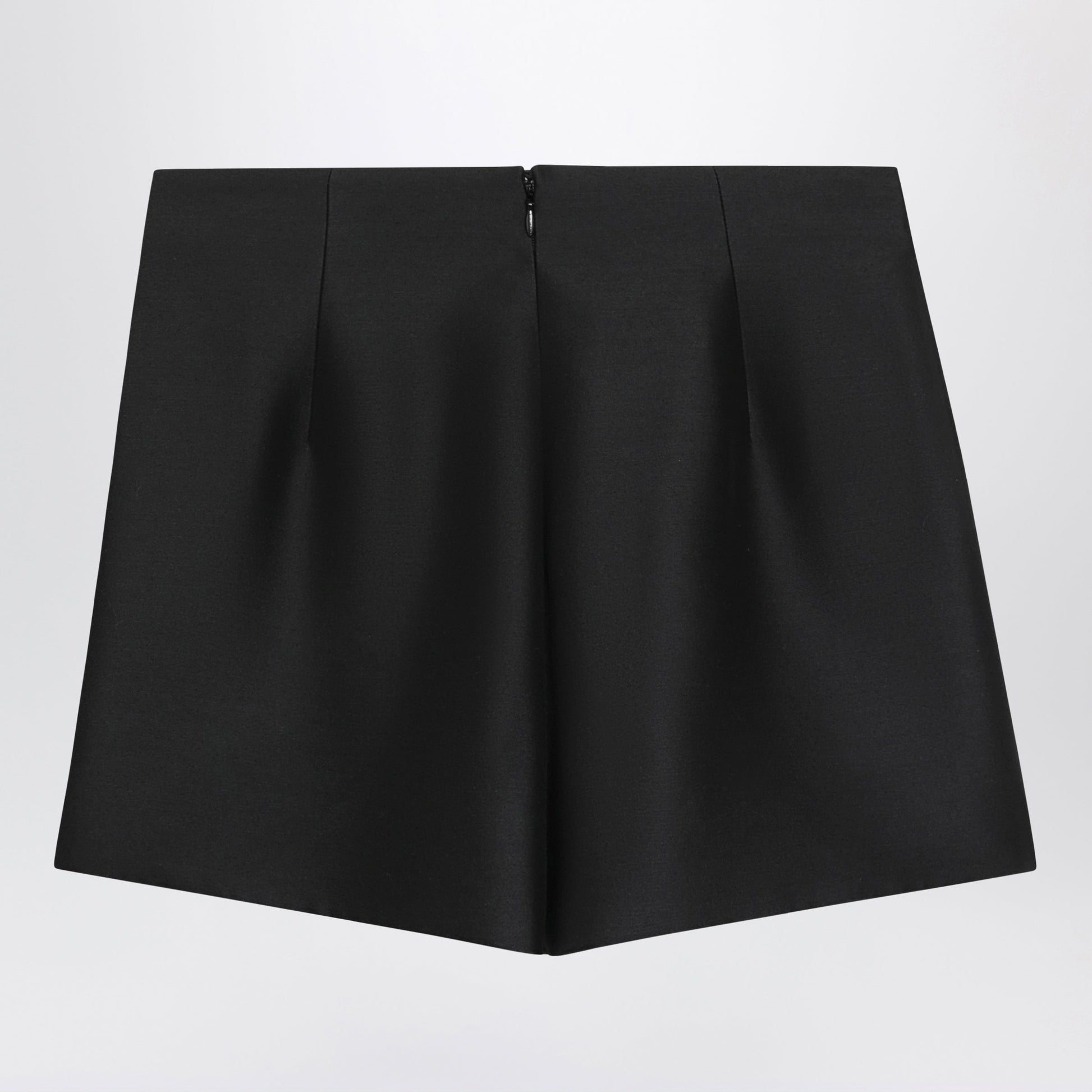 Balenciaga Black Wool And Silk Mini Skirt Women BALENCIAGA
