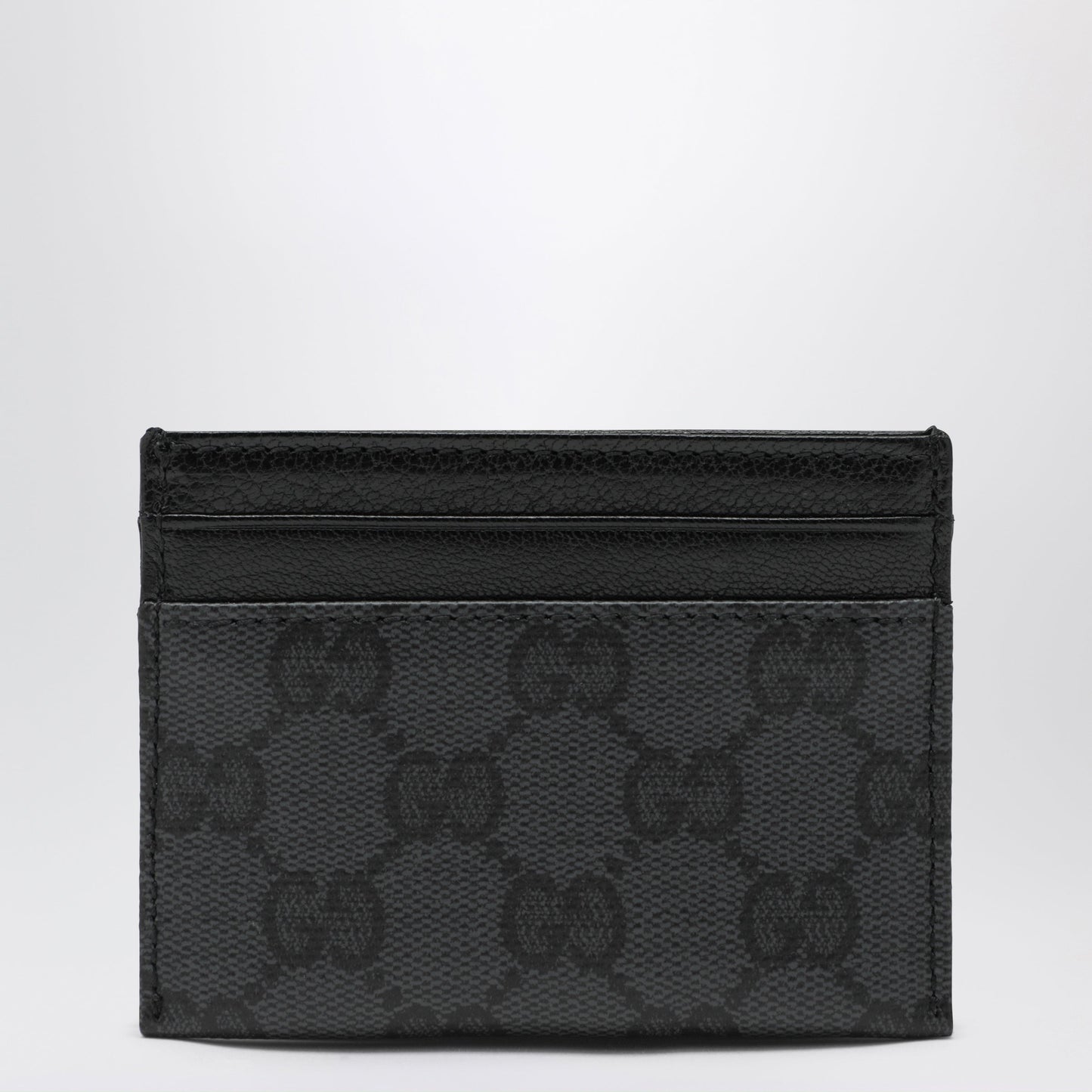 Gucci Essence Classic Card Holder In Black Gg Canvas Men GUCCI
