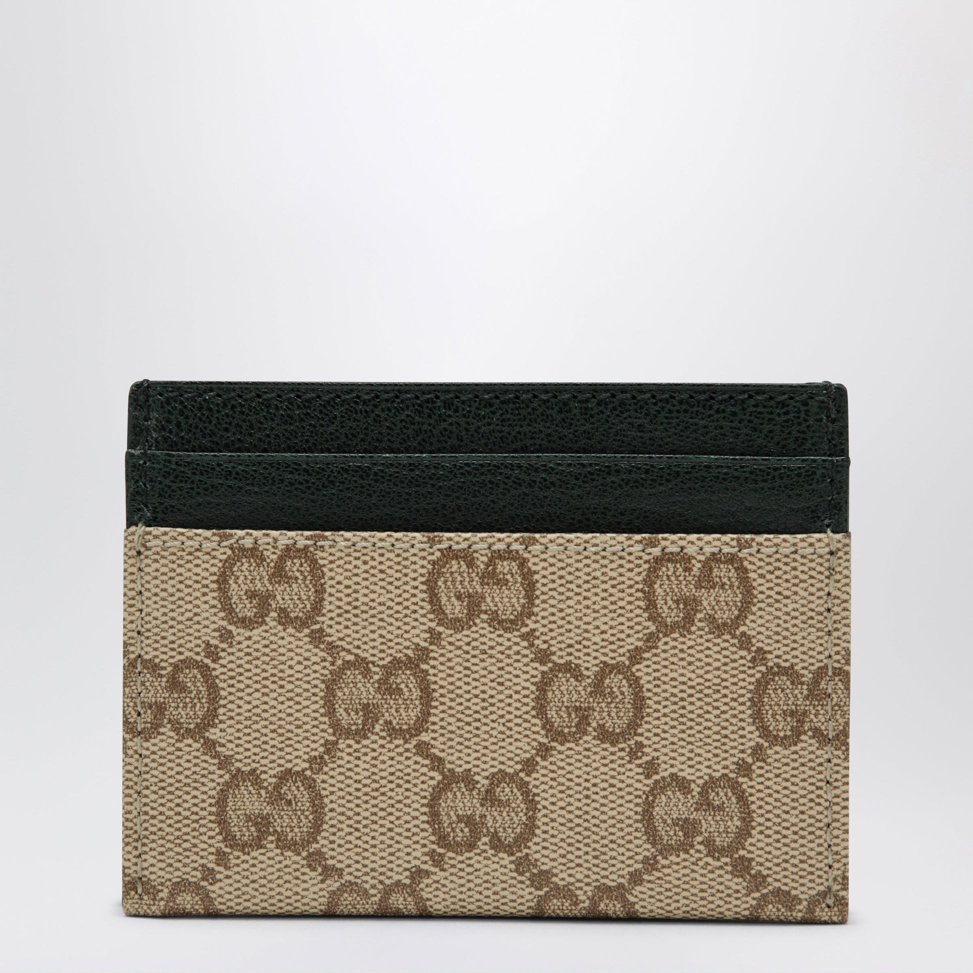 Gucci Beige Sand Gg Canvas Essence Classic Cardholder Men GUCCI
