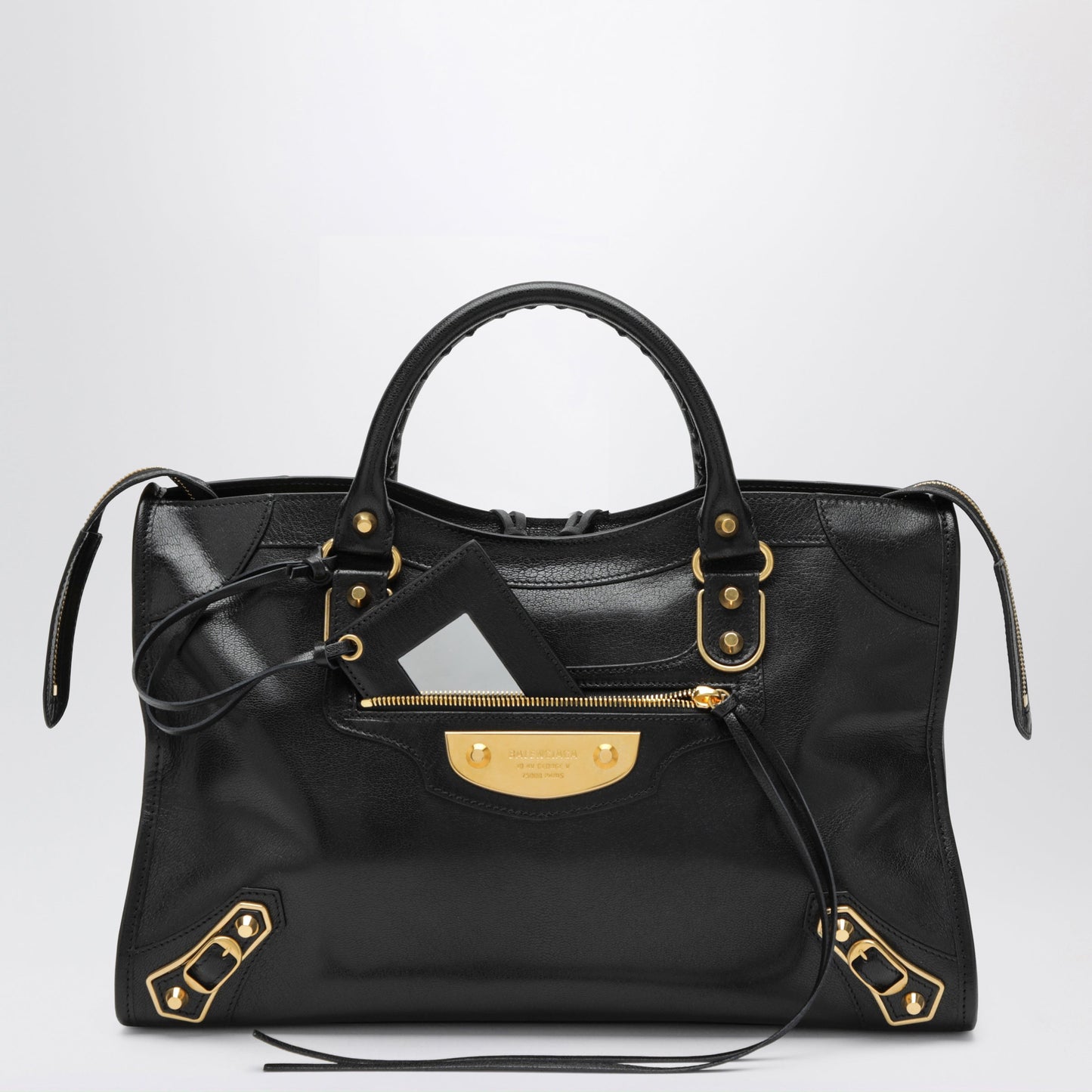 Balenciaga Le City Uptown Medium Bag In Black Goatskin Women BALENCIAGA