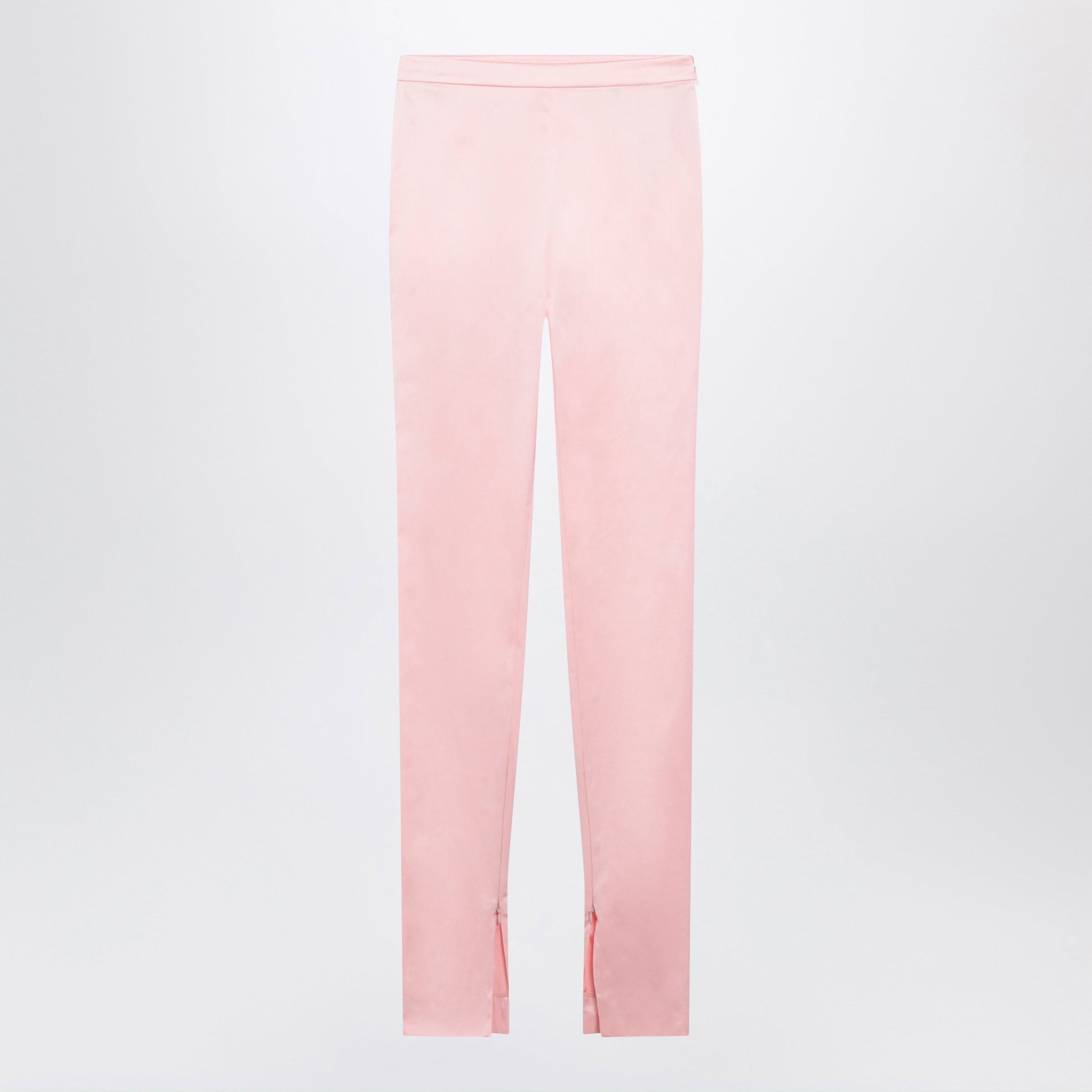 Gucci Pink Stretch Silk Faille Leggings Women GUCCI