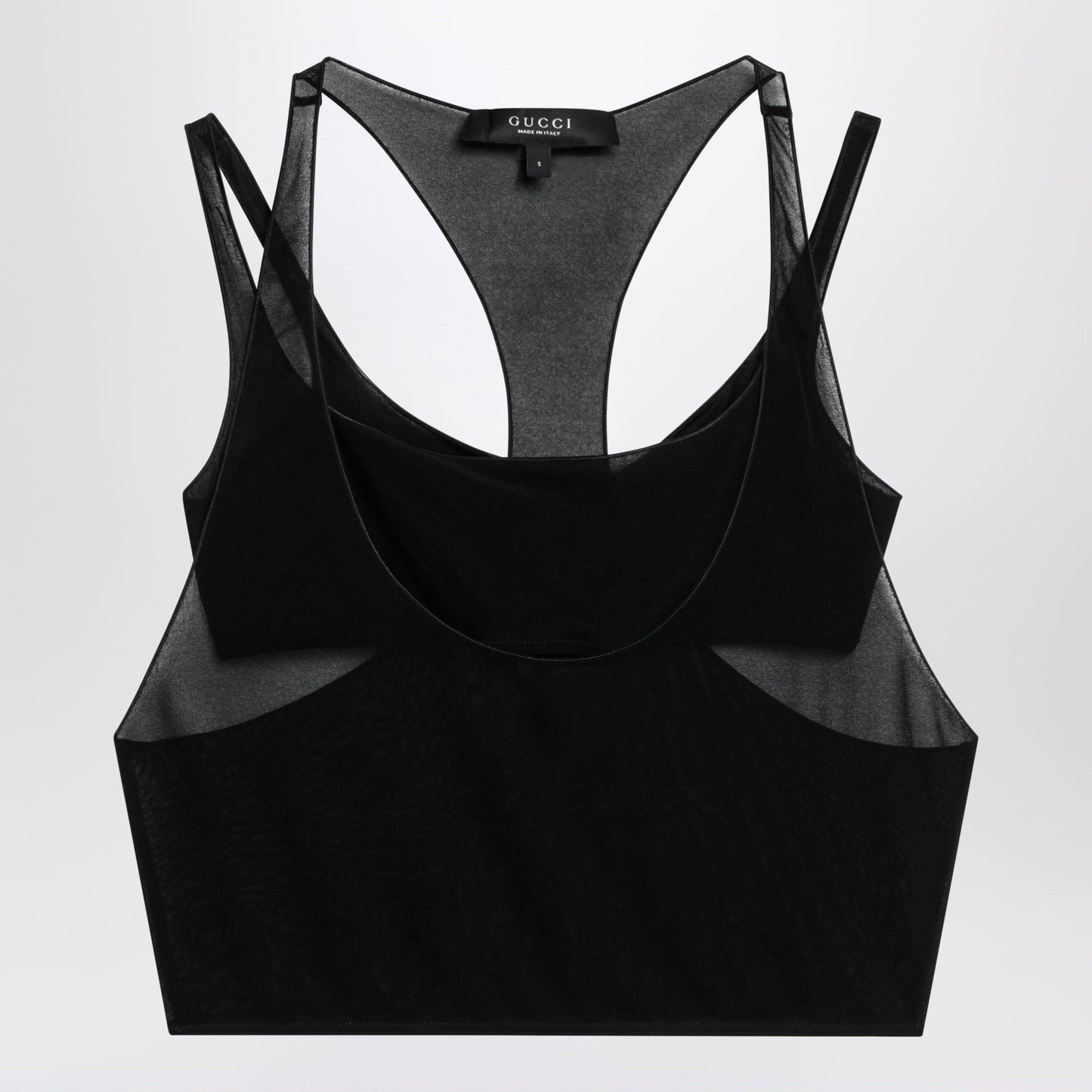 Gucci Black Lightweight Crãªpe Jersey Bralette Set Women GUCCI