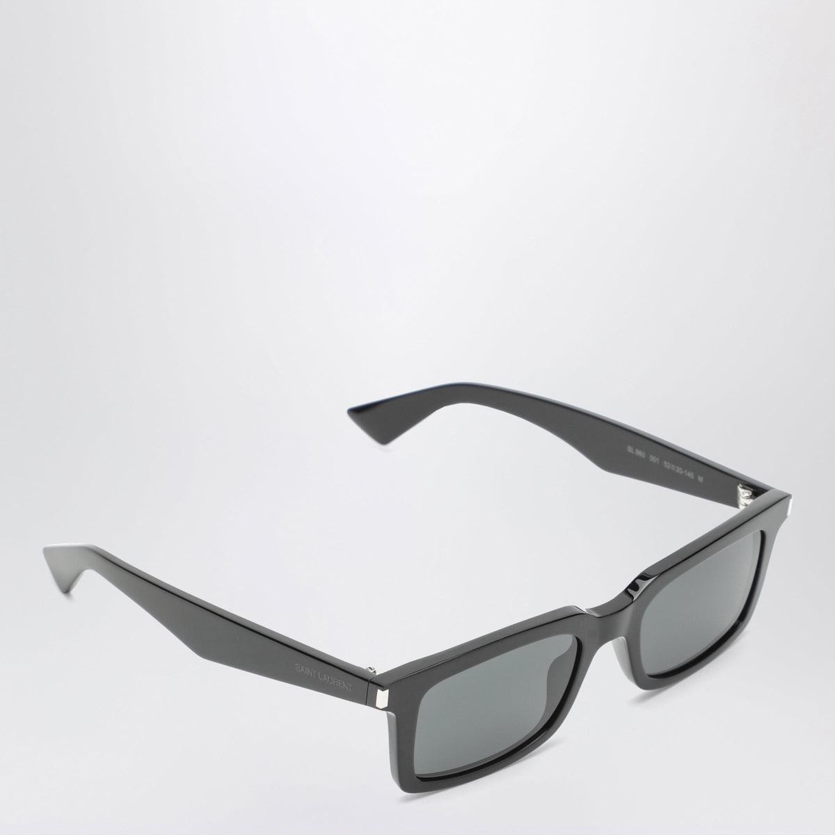 Saint Laurent Black Rectangular Sunglasses Men SAINT LAURENT