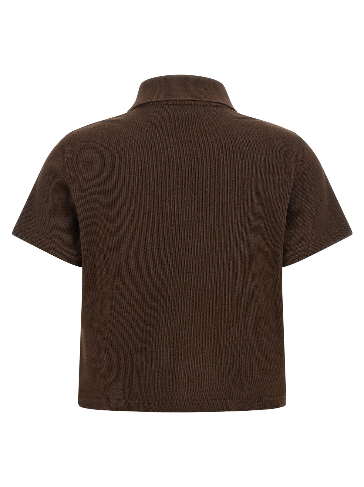 Saint Laurent Women 'Cassandre' Crop Polo Shirt SAINT LAURENT