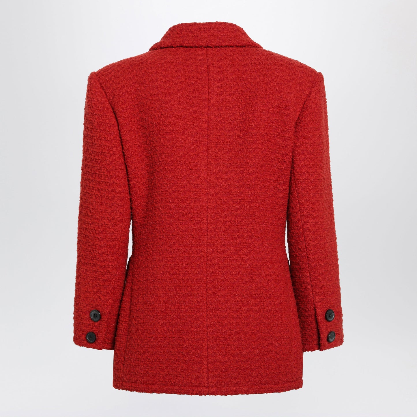 Saint Laurent Roux Tweed Jacket In Virgin Wool Women SAINT LAURENT