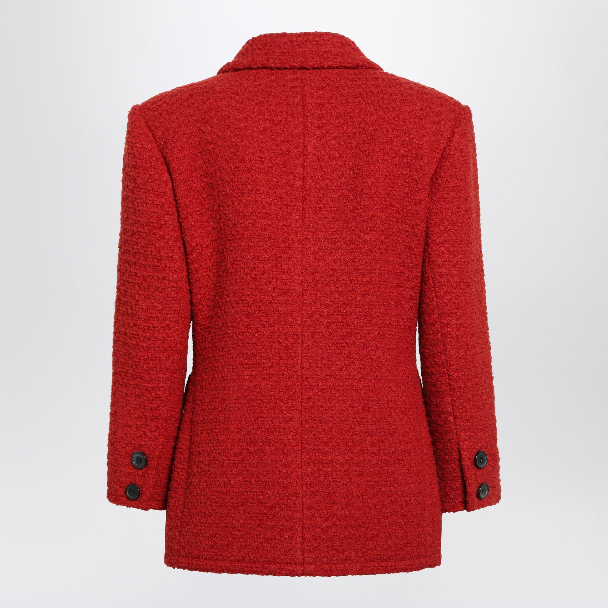Saint Laurent Roux Tweed Jacket In Virgin Wool Women SAINT LAURENT