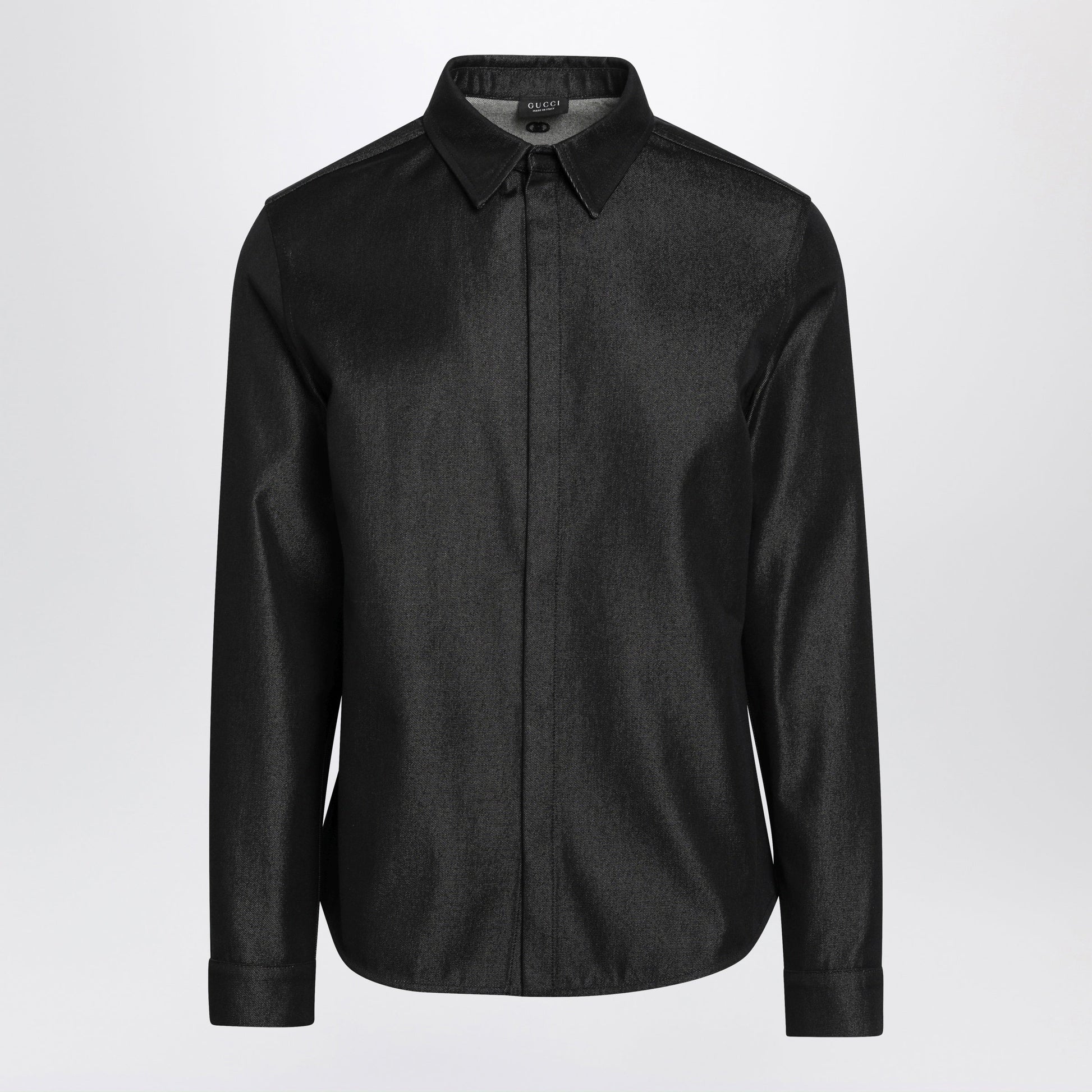 Gucci Black Silk And Cotton Shirt Men GUCCI