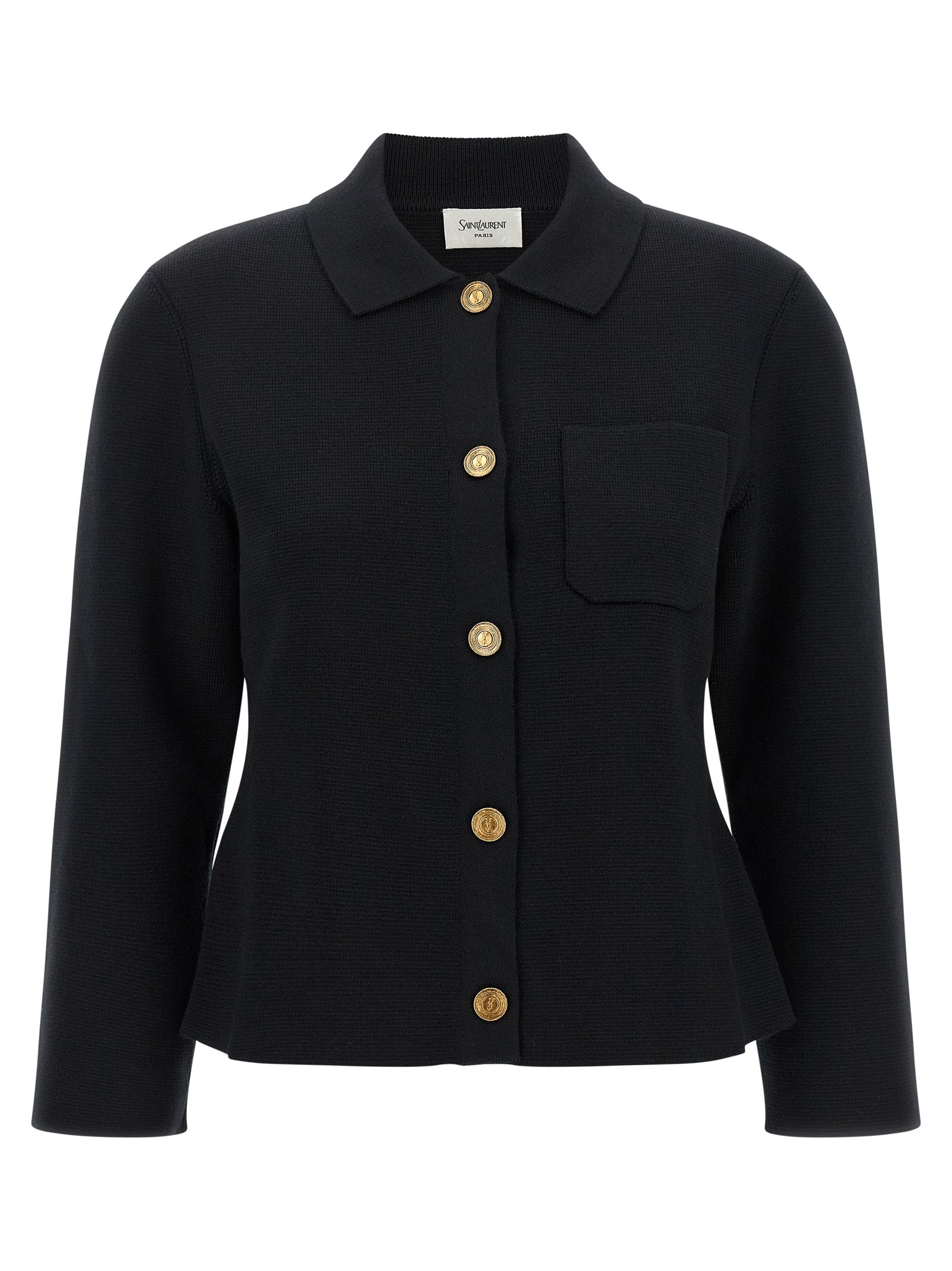 Saint Laurent Women 'Cassandre' Medallion Cardigan SAINT LAURENT