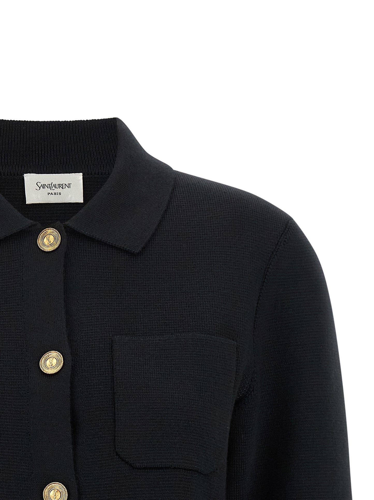 Saint Laurent Women 'Cassandre' Medallion Cardigan SAINT LAURENT