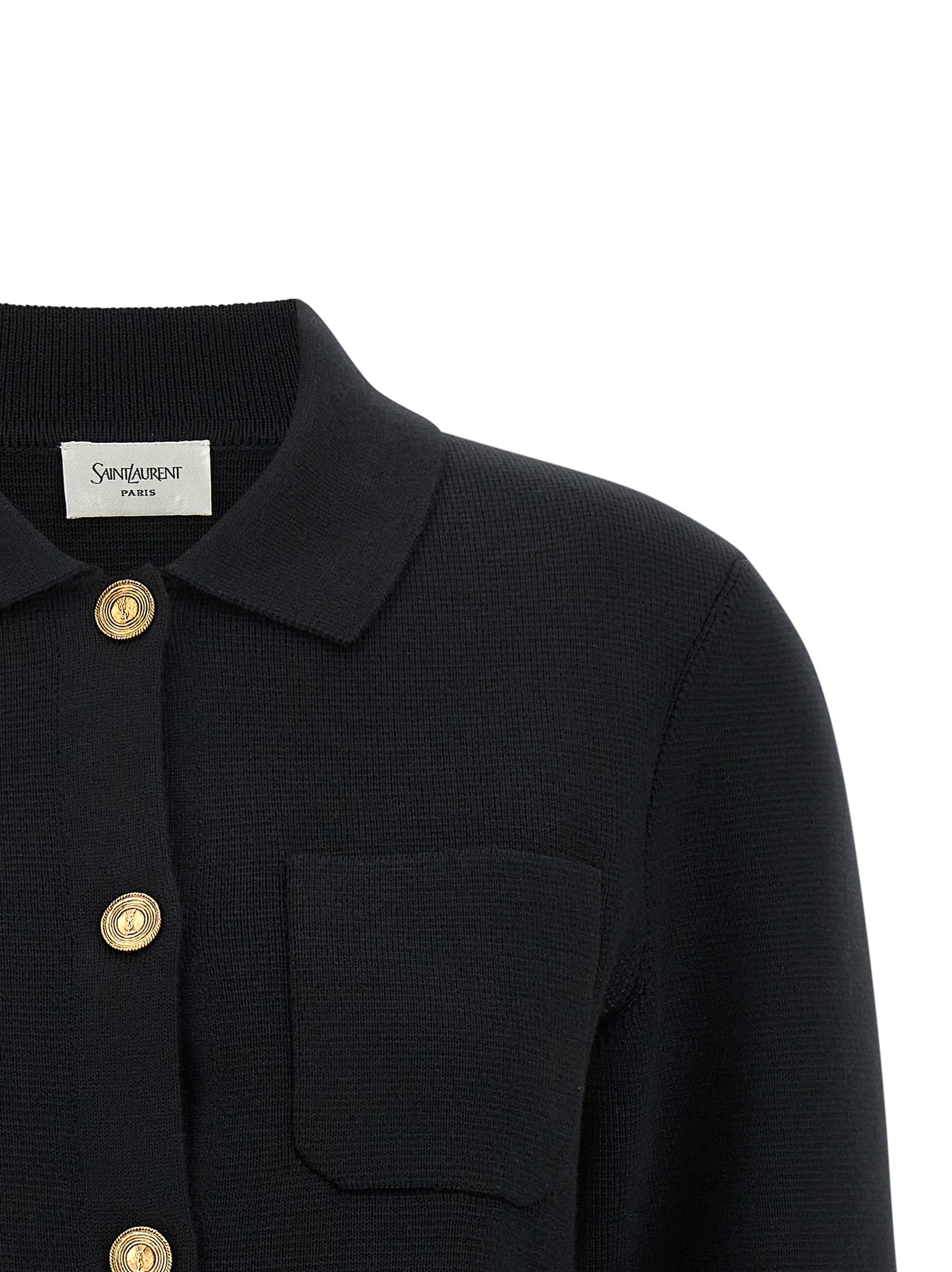 Saint Laurent Women 'Cassandre' Medallion Cardigan SAINT LAURENT