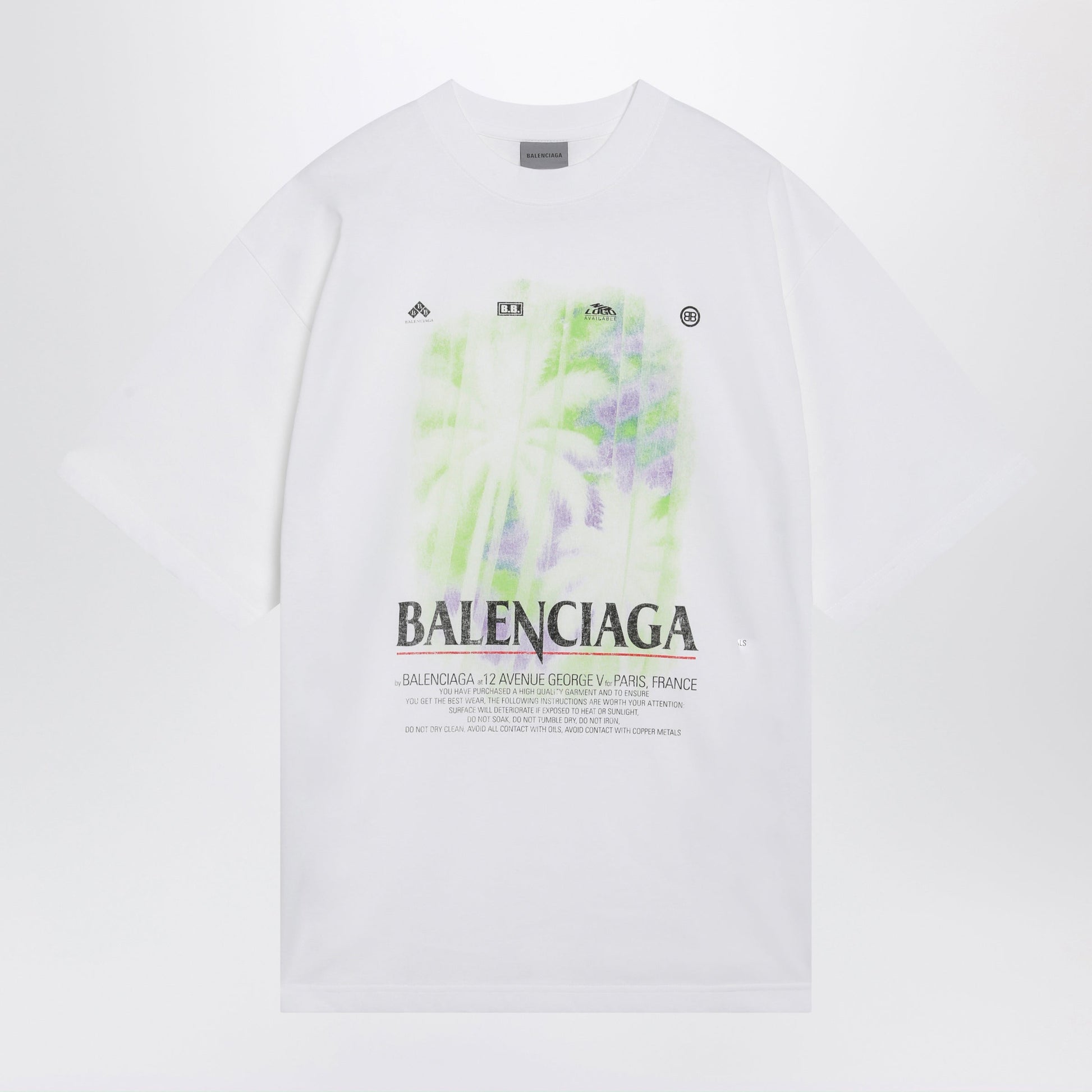 Balenciaga The Window T-Shirt In White Cotton Jersey Women BALENCIAGA